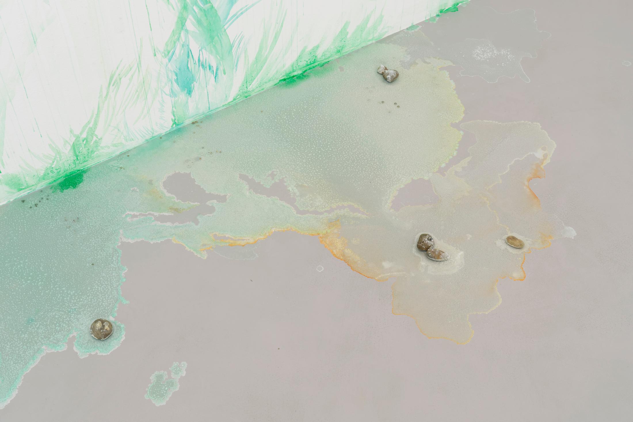 Exhibition View Monika E. Kazi Solo Show «Room with a View; view on Monika E. Kazi, Room with a View 2 (Detail), 2022» at Galerie Philipp Zollinger, Zurich, 2022