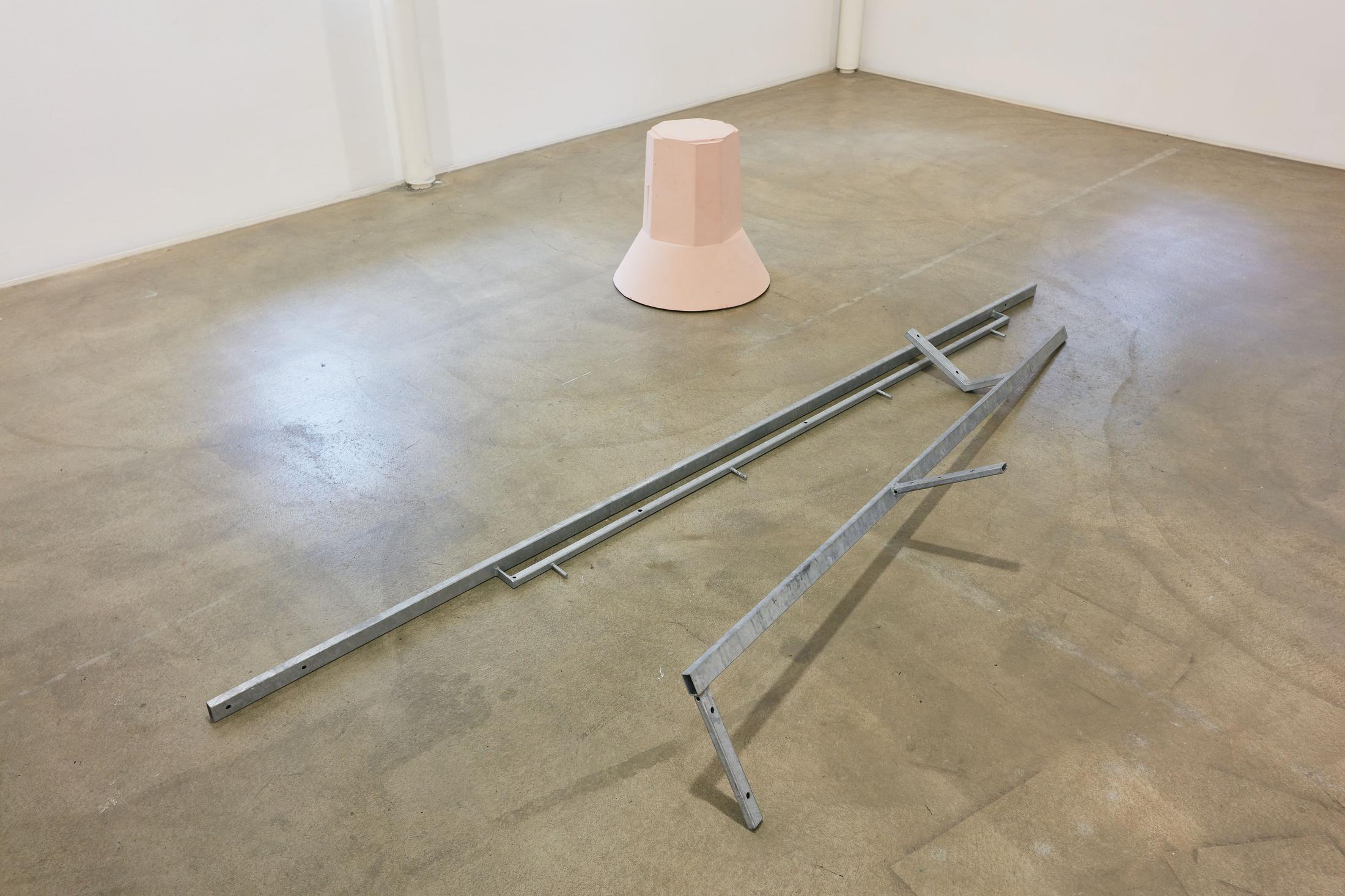 Exhibition View Groupshow «Motor; view on Max Leiß, Polyptoton : RDV parts, variable dimensions, 2014/2017» at Kunstraum Riehen, Riehen, Basel, 2020 / Photo: Moritz Schermbach / Courtesy: the artist