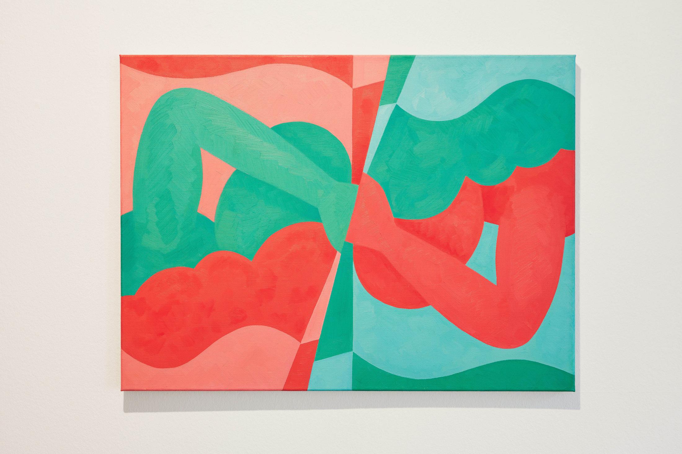 Exhibition View Groupshow «Motor; view on Aldo Solari, Wende 1, oil on canvas, 60x81cm, 2011» at Kunstraum Riehen, Riehen, Basel, 2020 / Photo: Moritz Schermbach / Courtesy: the artist