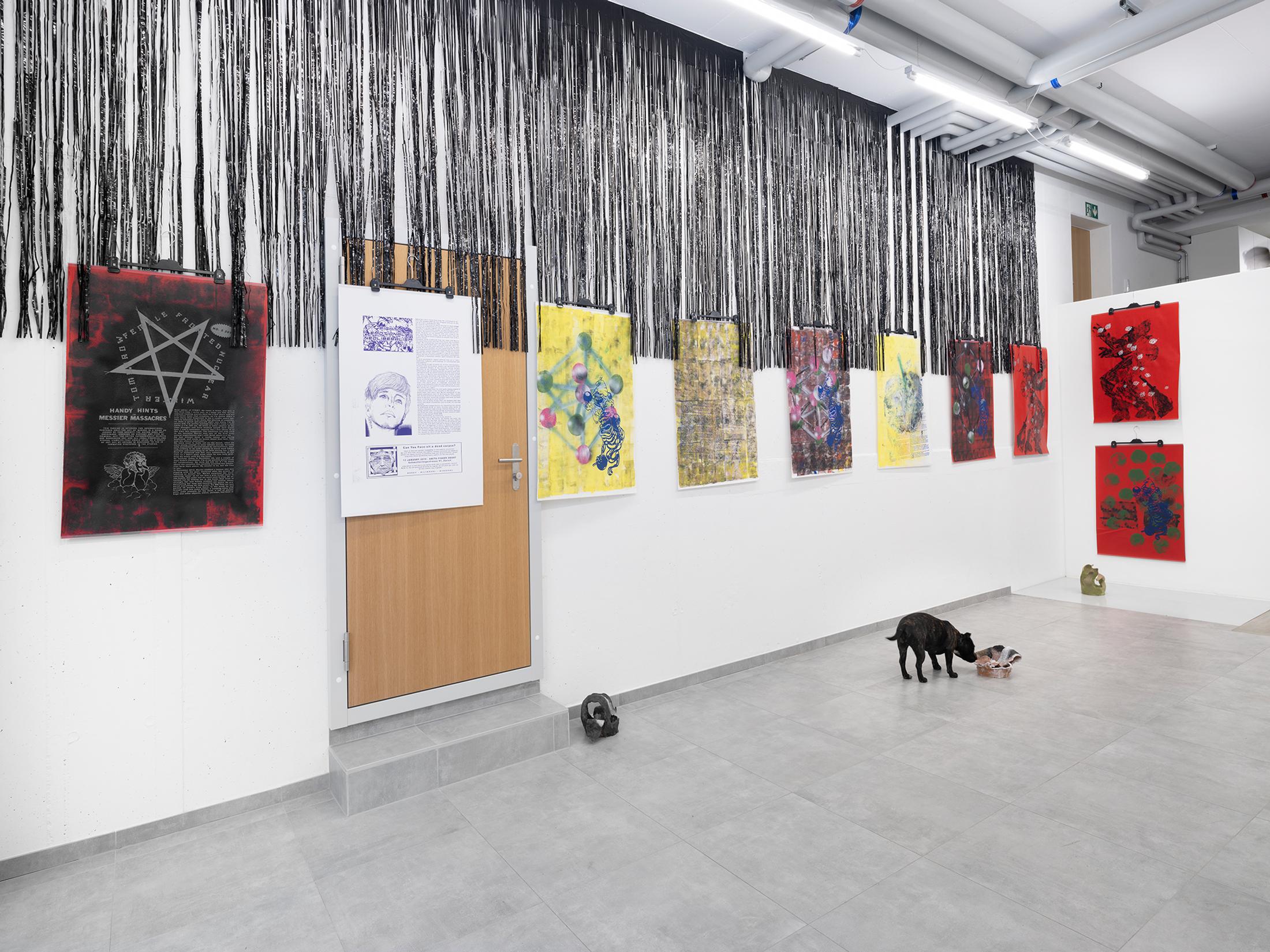 Exhibition View Group Show «Movie Buff» at All Stars, Lausanne, 2021 / Photo: Julien Gremaud / Courtesy: the artists and All Stars