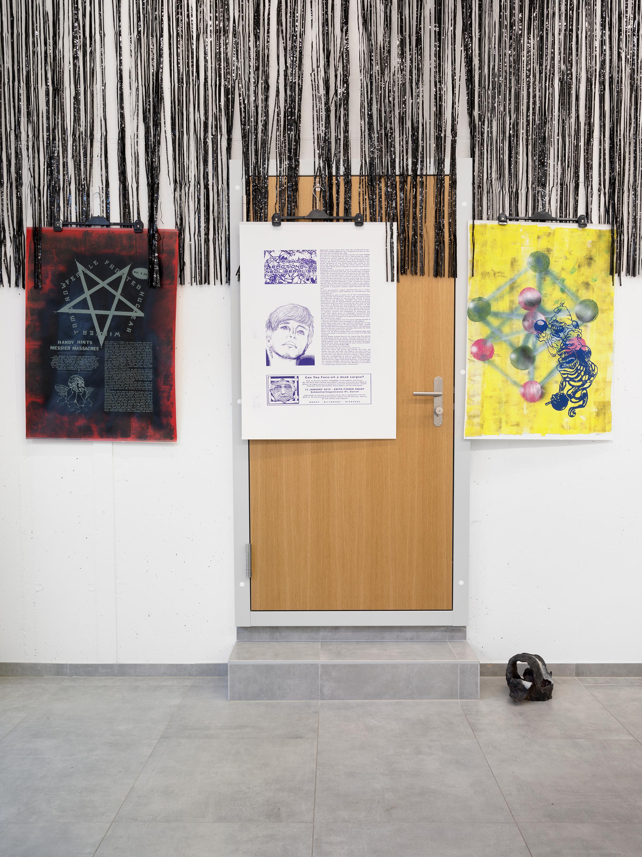 Exhibition View Group Show «Movie Buff» at All Stars, Lausanne, 2021 / Photo: Julien Gremaud / Courtesy: the artists and All Stars