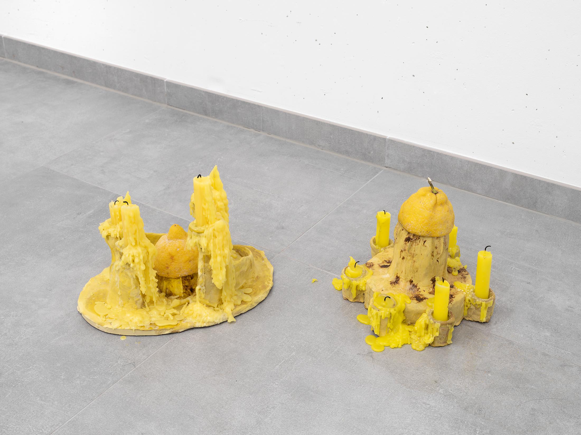 Exhibition View Group Show «Movie Buff; view on Valerio Nicolai, Spremilimoni candelabro, 2018» at All Stars, Lausanne, 2021 / Photo: Julien Gremaud / Courtesy: the artist and All Stars