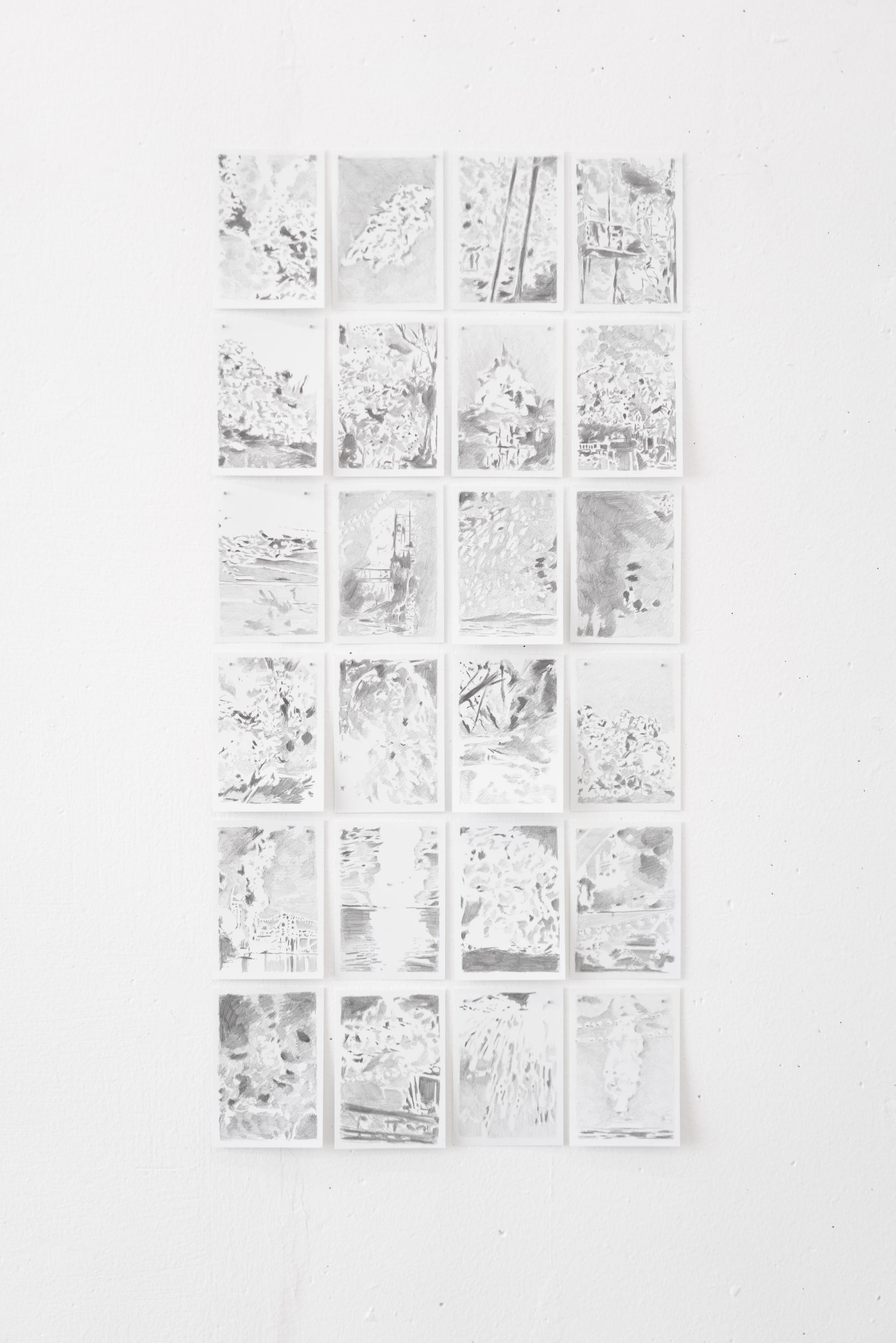 Exhibition View Nathalie Perrin Soloshow «The fragility of warm-blooded creatures; view on Dark Dreams, 2019» at Galerie Heinzer Reszler, Lausanne, 2019 / Courtesy: the artist and Heinzer Reszler