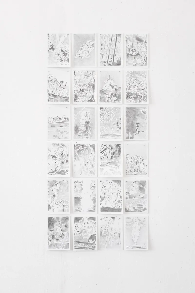 Exhibition View Nathalie Perrin Soloshow «The fragility of warm-blooded creatures; view on Dark Dreams, 2019» at Galerie Heinzer Reszler, Lausanne, 2019 / Courtesy: the artist and Heinzer Reszler