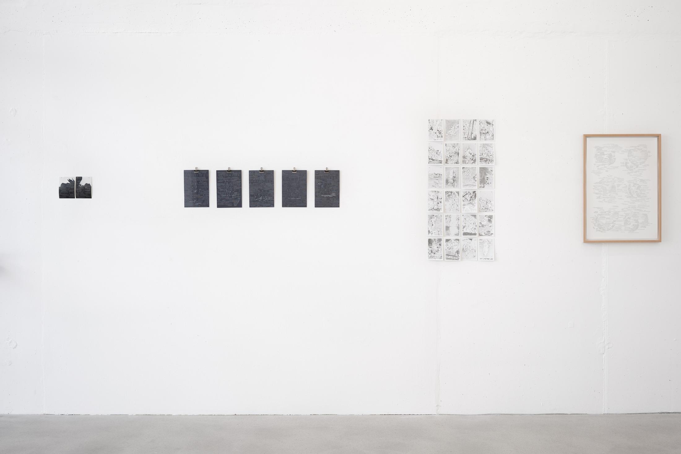 Exhibition View Nathalie Perrin Soloshow «The fragility of warm-blooded creatures» at Galerie Heinzer Reszler, Lausanne, 2019 / Courtesy: the artist and Heinzer Reszler