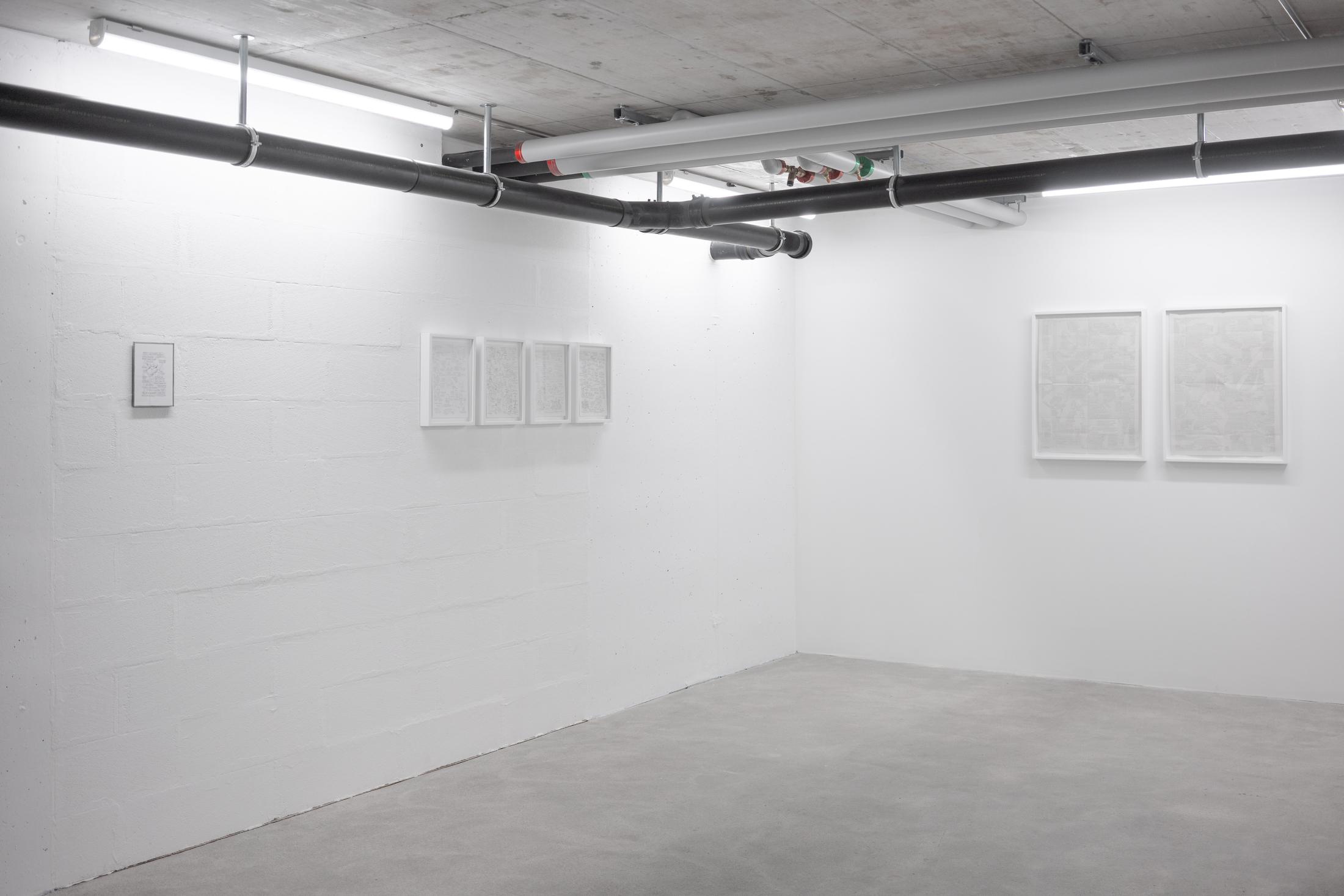 Exhibition View Nathalie Perrin Soloshow «The fragility of warm-blooded creatures» at Galerie Heinzer Reszler, Lausanne, 2019 / Courtesy: the artist and Heinzer Reszler