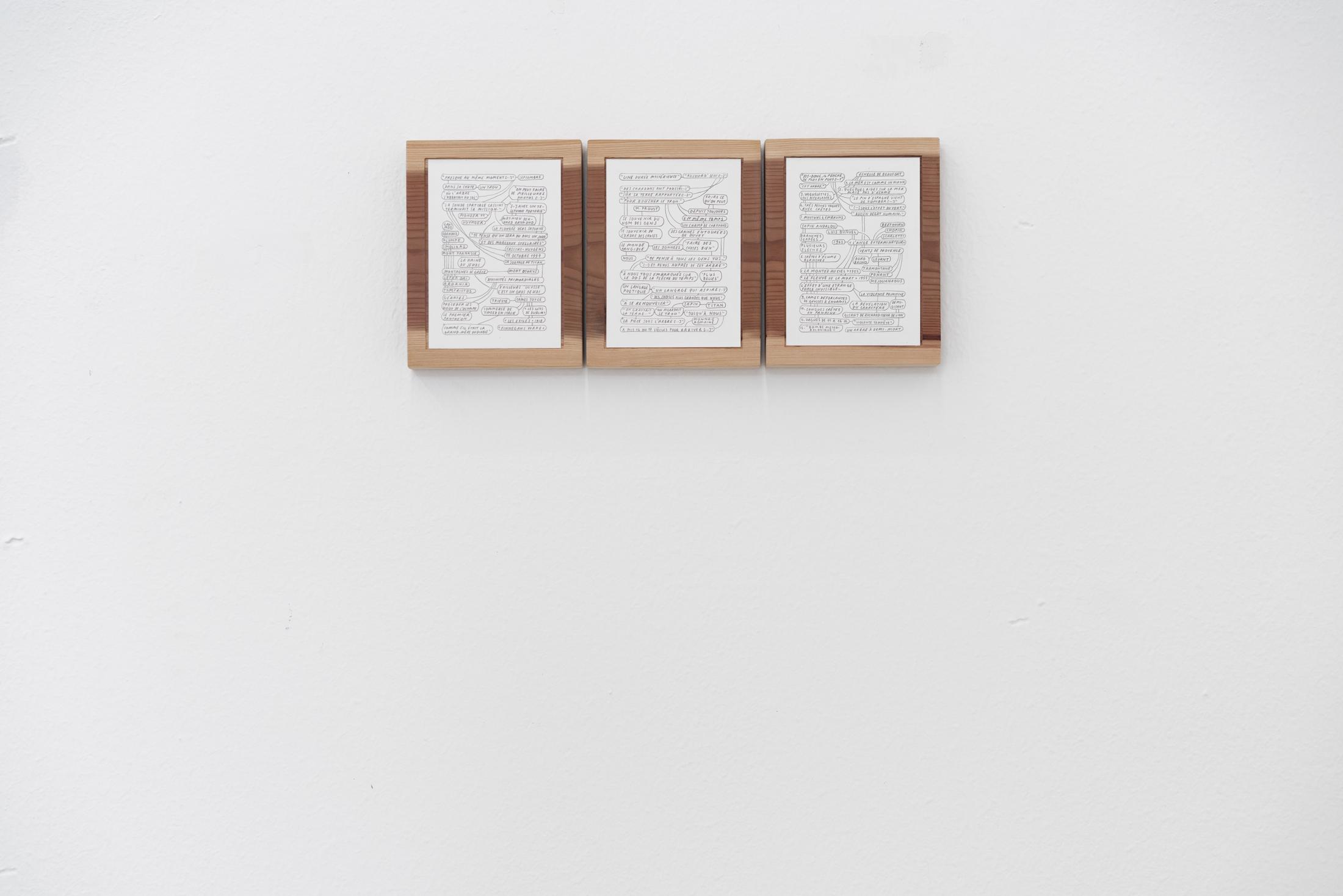 Exhibition View Nathalie Perrin Soloshow «The fragility of warm-blooded creatures; view on Le Temps, 2019» at Galerie Heinzer Reszler, Lausanne, 2019 / Courtesy: the artist and Heinzer Reszler