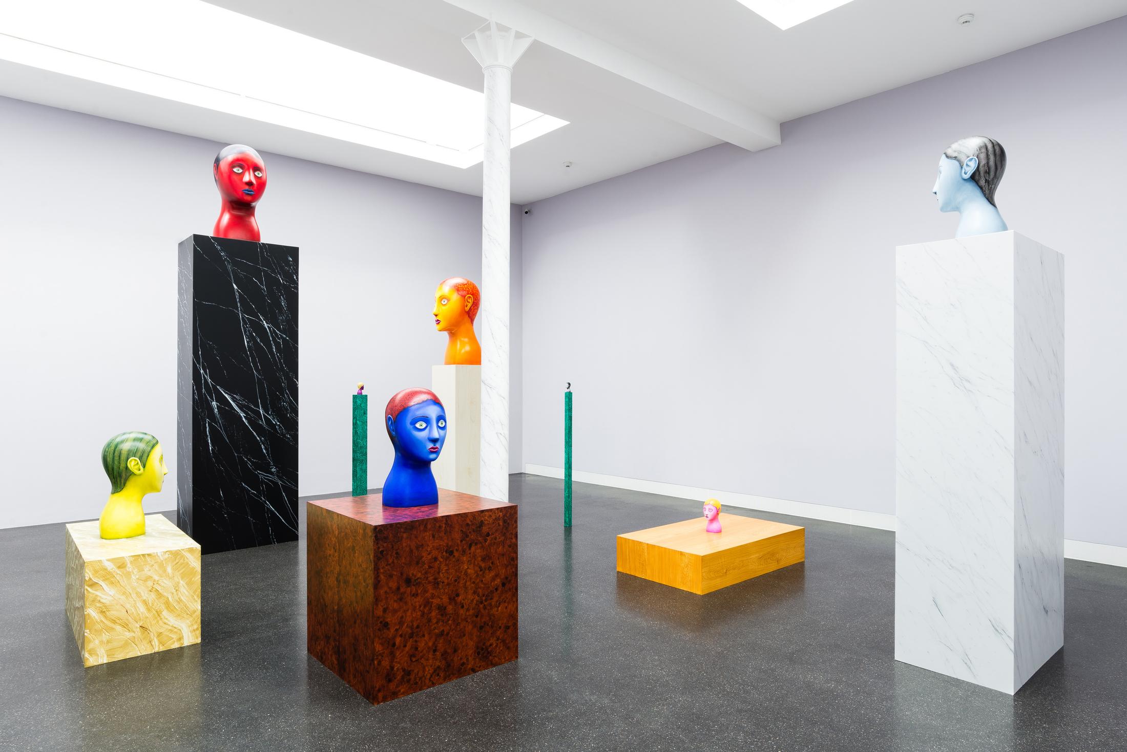 Exhibition View Nicolas Party «Heads» at Galerie Gregor Staiger, Zurich, 2018 / Courtesy: the artist and Galerie Gregor Staiger,  Zurich