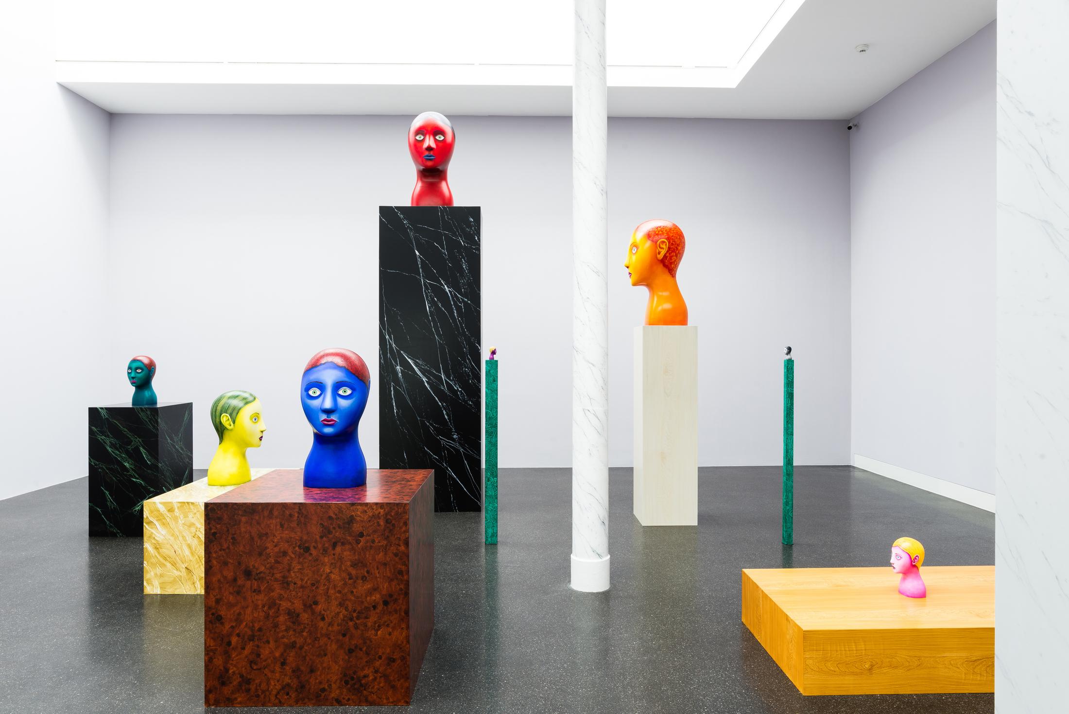 Exhibition View Nicolas Party «Heads» at Galerie Gregor Staiger, Zurich, 2018 / Courtesy: the artist and Galerie Gregor Staiger,  Zurich