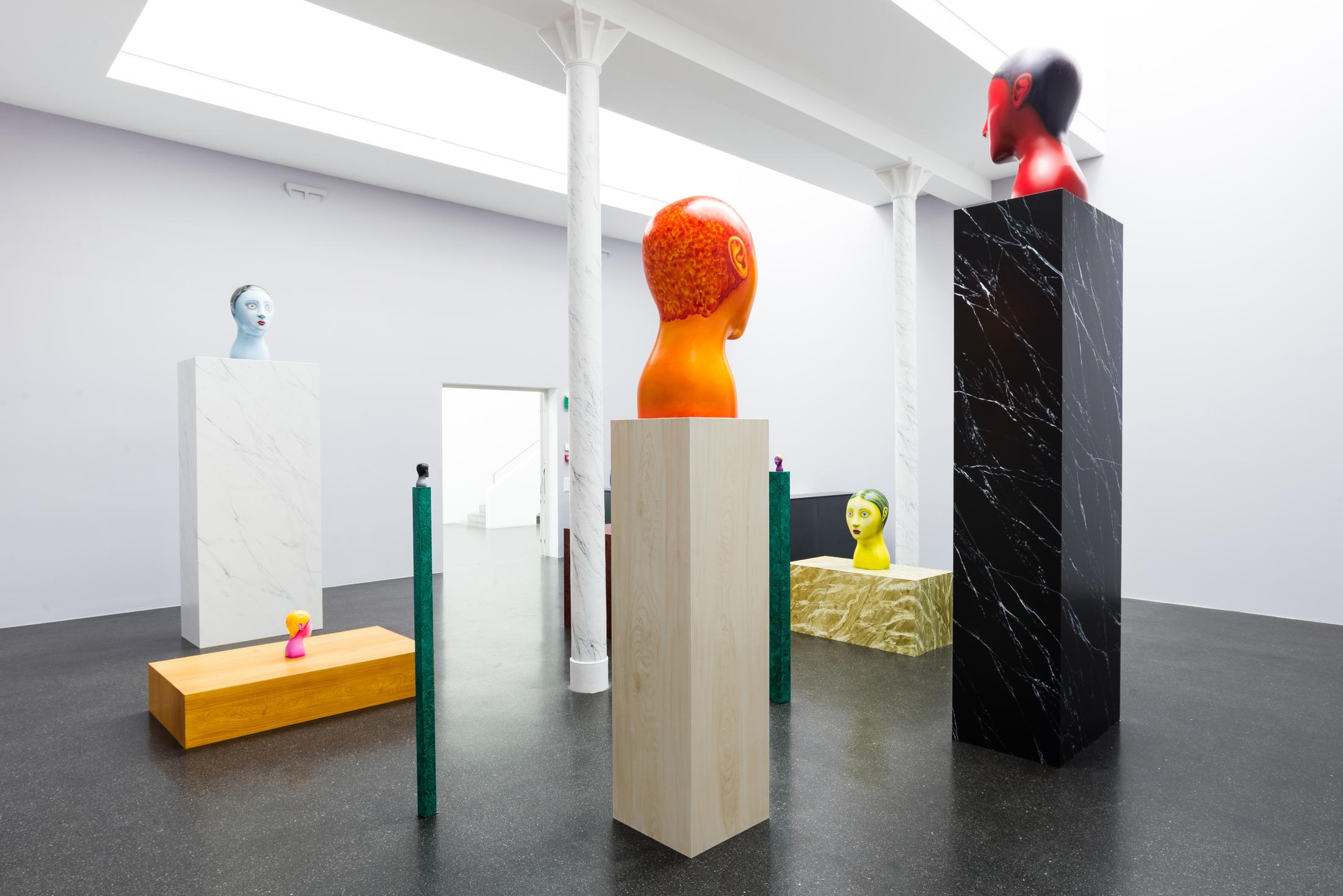 Exhibition View Nicolas Party «Heads» at Galerie Gregor Staiger, Zurich, 2018 / Courtesy: the artist and Galerie Gregor Staiger,  Zurich