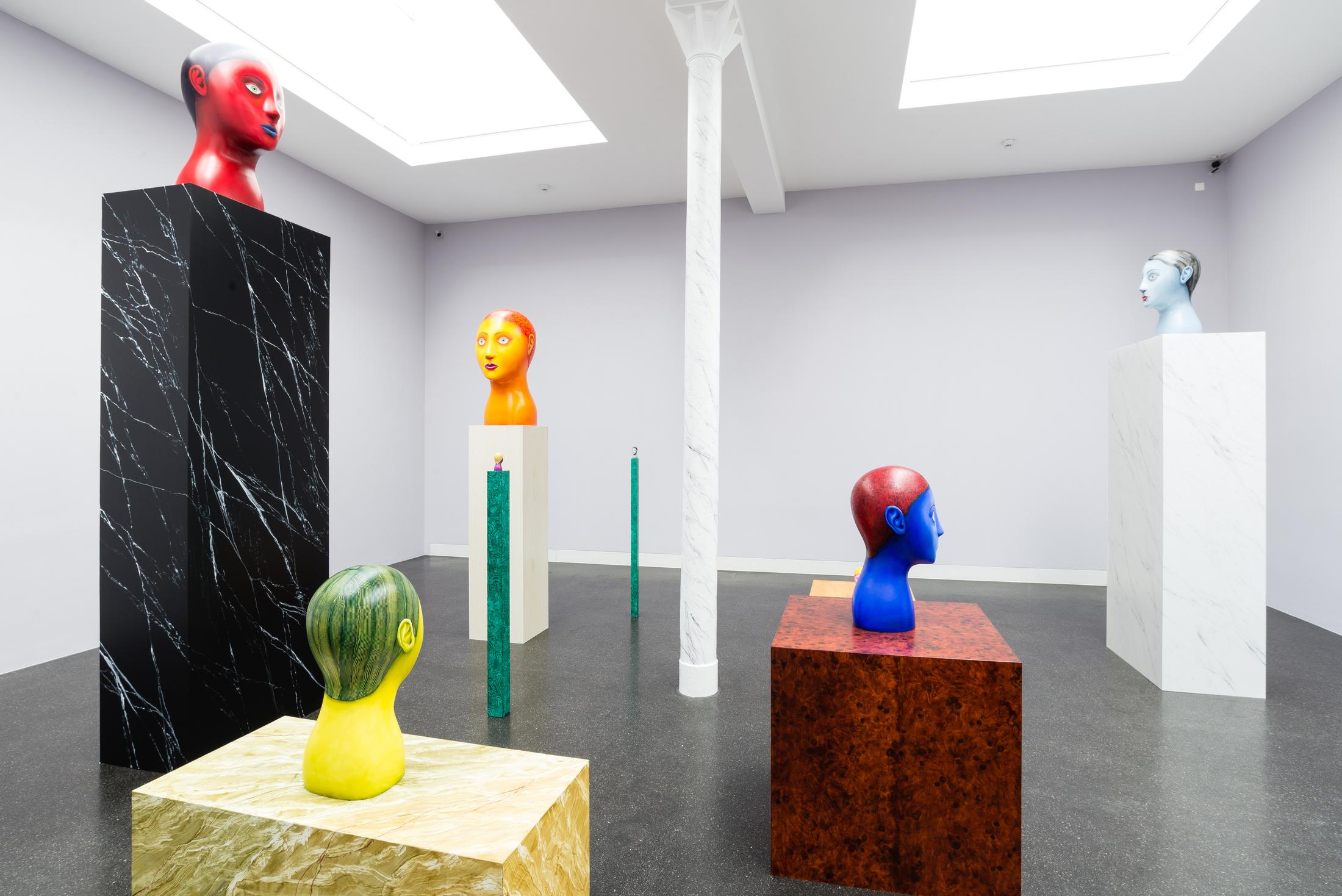 Exhibition View Nicolas Party «Heads» at Galerie Gregor Staiger, Zurich, 2018 / Courtesy: the artist and Galerie Gregor Staiger,  Zurich