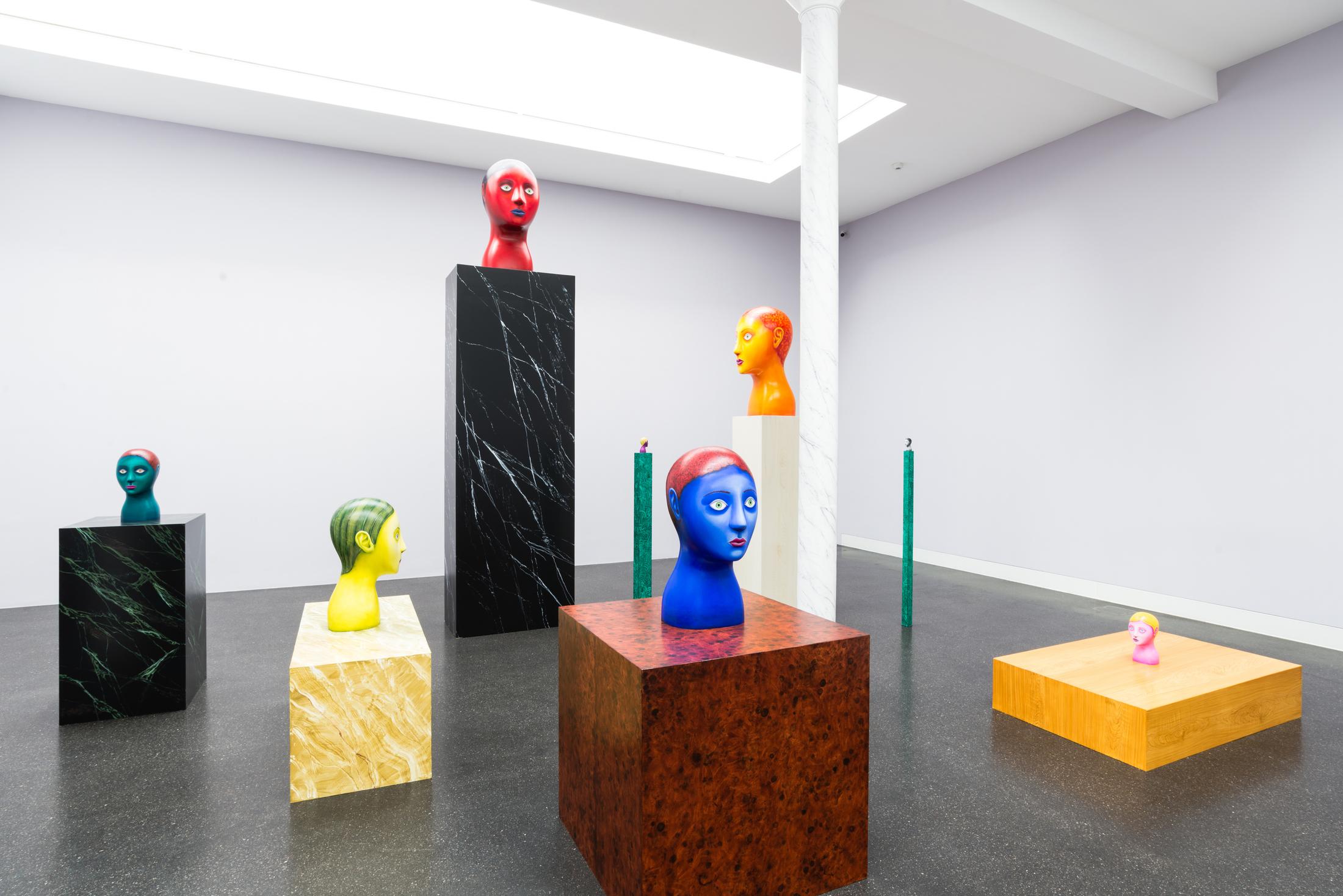 Exhibition View Nicolas Party «Heads» at Galerie Gregor Staiger, Zurich, 2018 / Courtesy: the artist and Galerie Gregor Staiger,  Zurich
