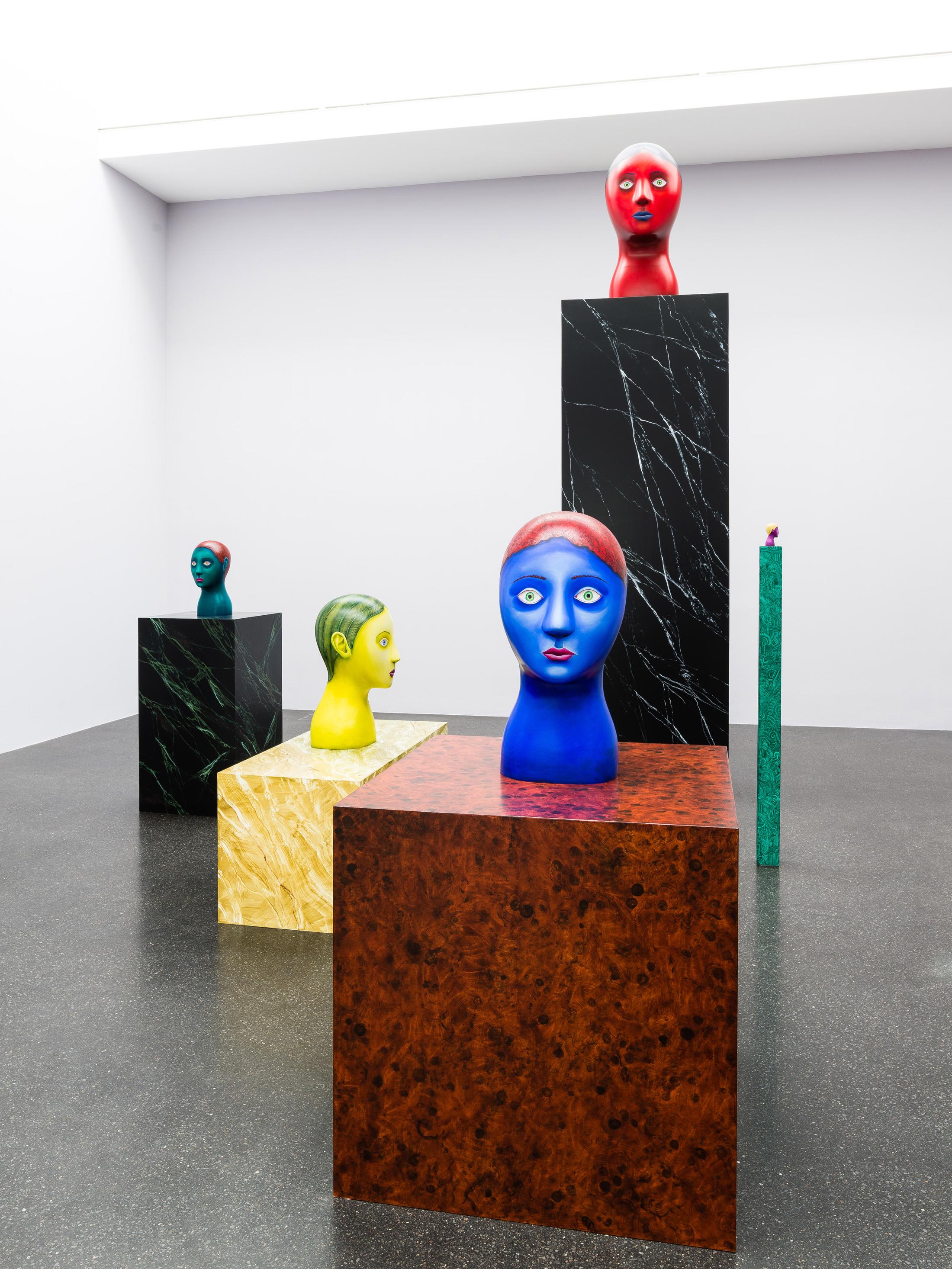 Exhibition View Nicolas Party «Heads» at Galerie Gregor Staiger, Zurich, 2018 / Courtesy: the artist and Galerie Gregor Staiger,  Zurich