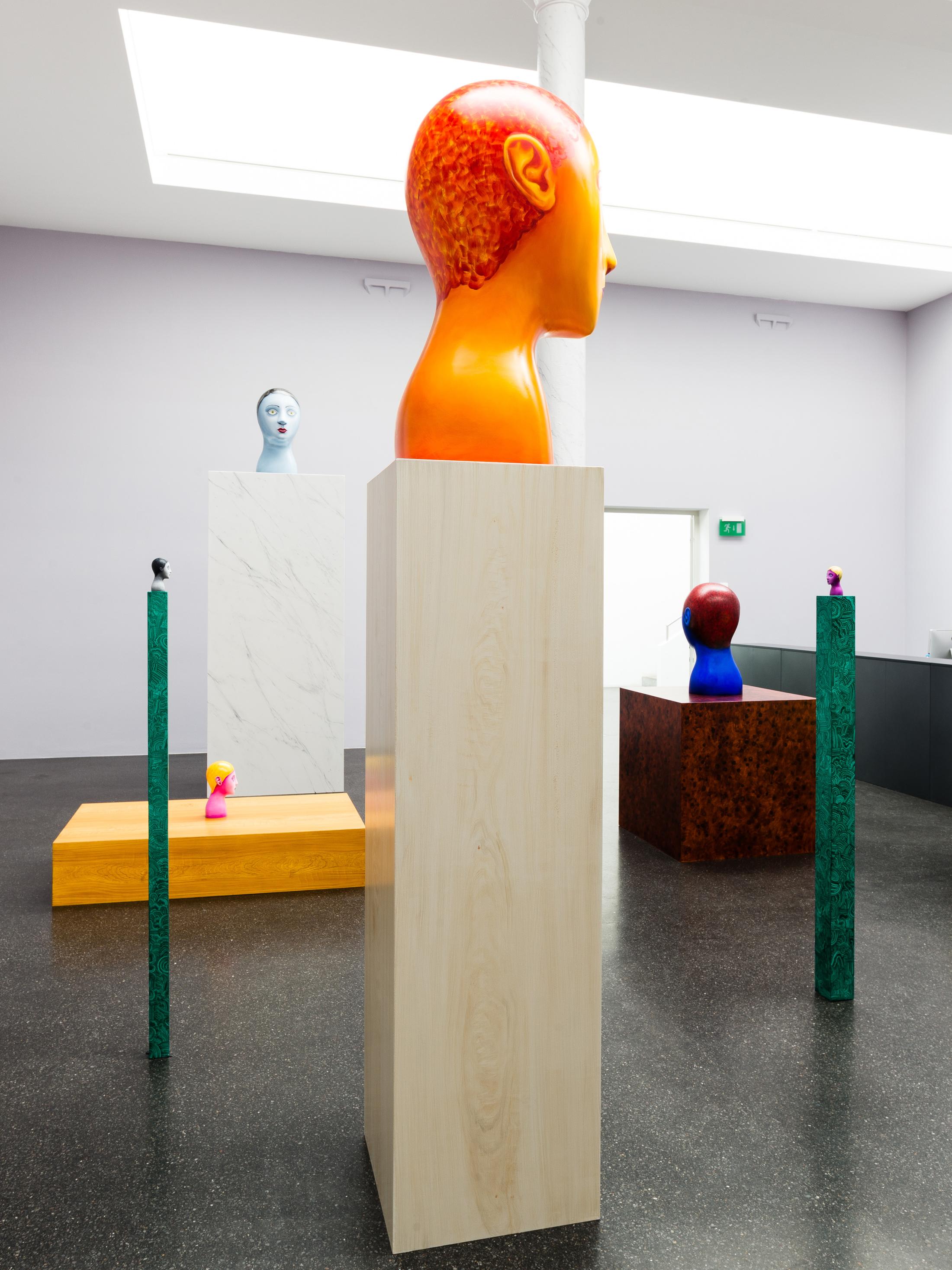 Exhibition View Nicolas Party «Heads» at Galerie Gregor Staiger, Zurich, 2018 / Courtesy: the artist and Galerie Gregor Staiger,  Zurich