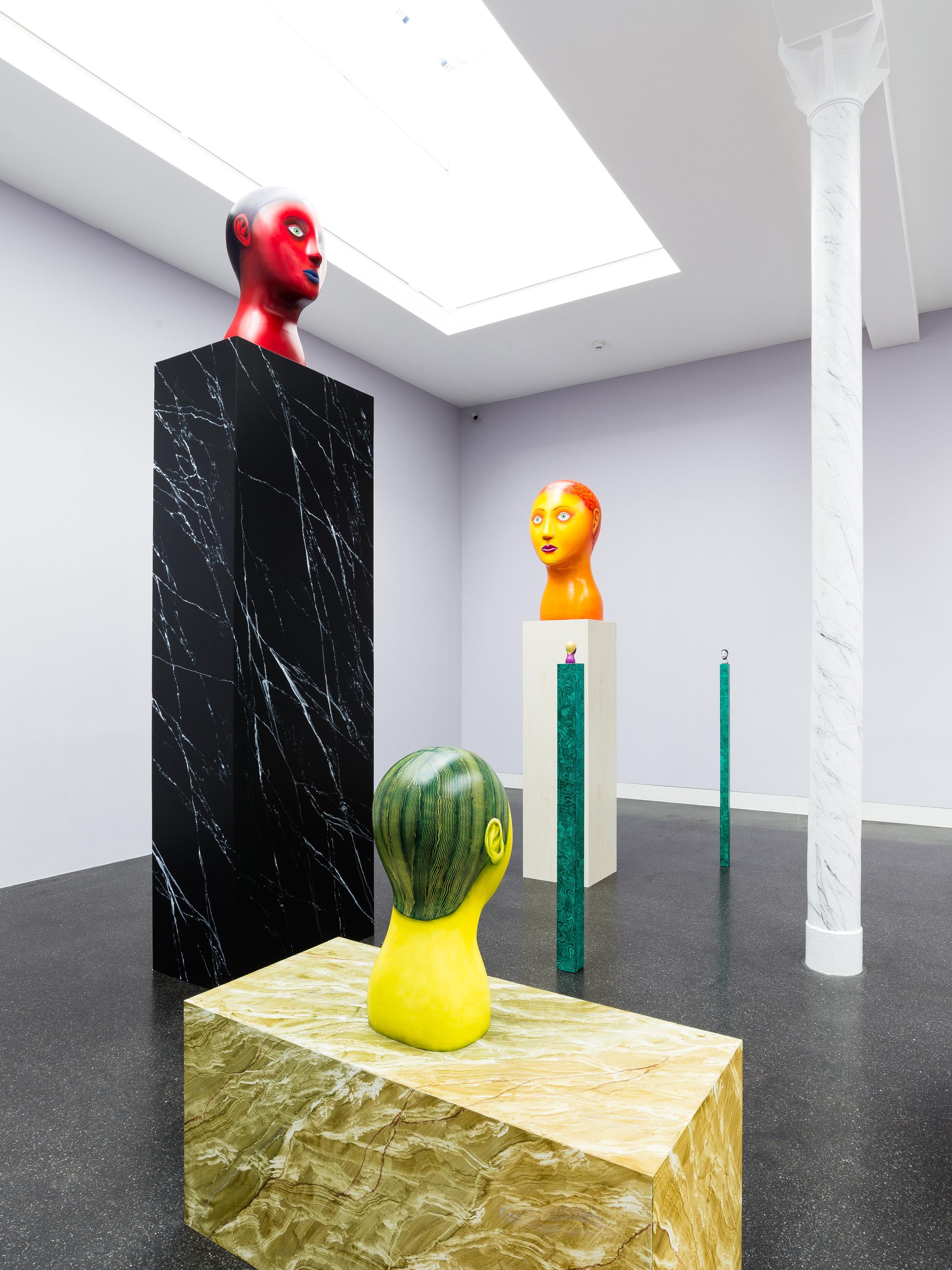 Exhibition View Nicolas Party «Heads» at Galerie Gregor Staiger, Zurich, 2018 / Courtesy: the artist and Galerie Gregor Staiger,  Zurich