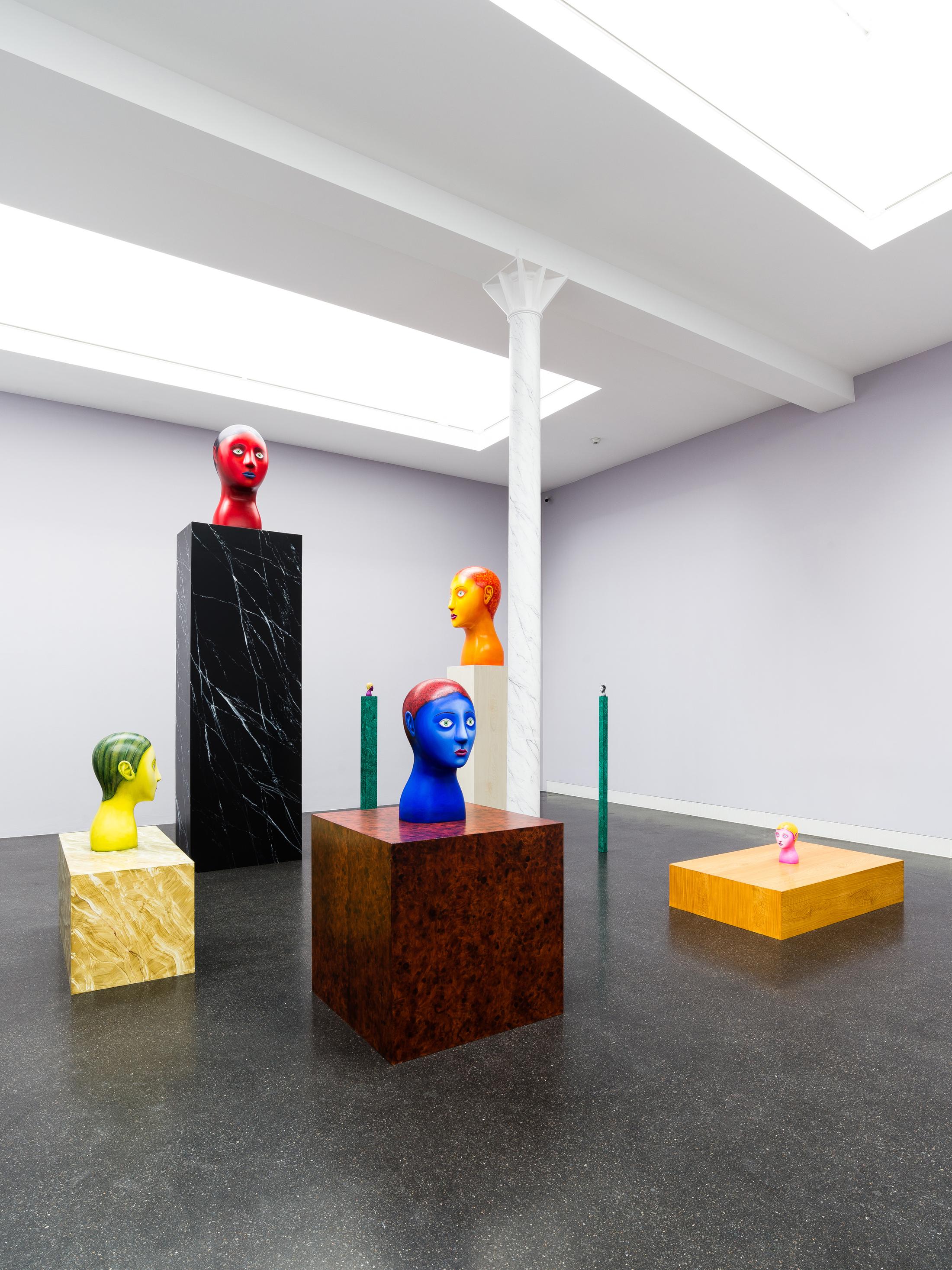 Exhibition View Nicolas Party «Heads» at Galerie Gregor Staiger, Zurich, 2018 / Courtesy: the artist and Galerie Gregor Staiger,  Zurich