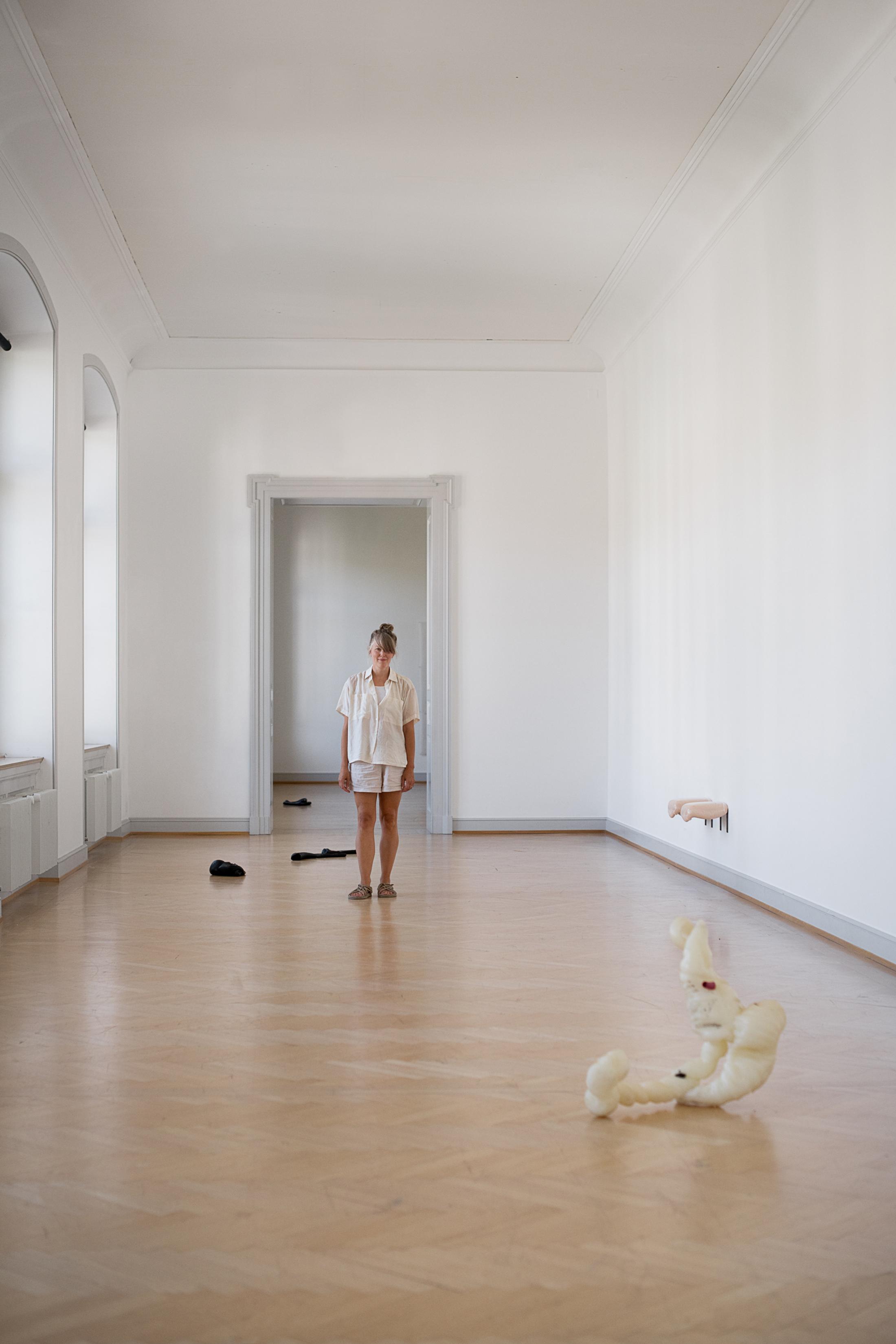 Installation View Nina Canell «Reflexologies» at Kunstmuseum St. Gallen, 2018 / Courtesy: the artist / Photo: Sebastian Stadler