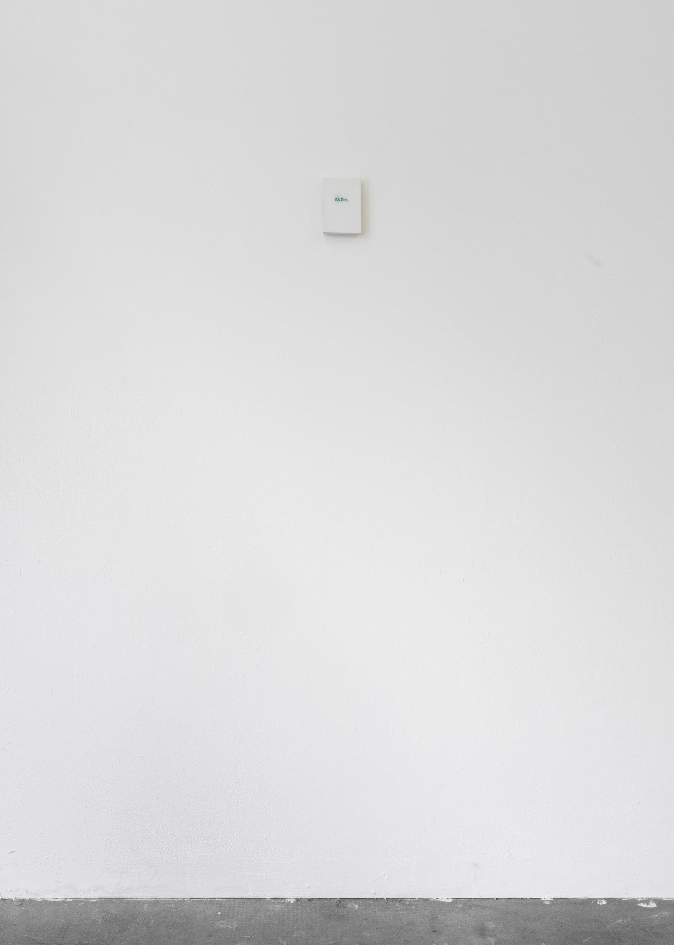 Exhibition View Duo Show Nina Rieben & Leanne Picthall «monday's ghost ; view on Leanne Picthall, The folding, 2025» at WallStreet, Fribourg, 2025 / Photo: Julie Folly / Courtesy: the artists and WallStreet