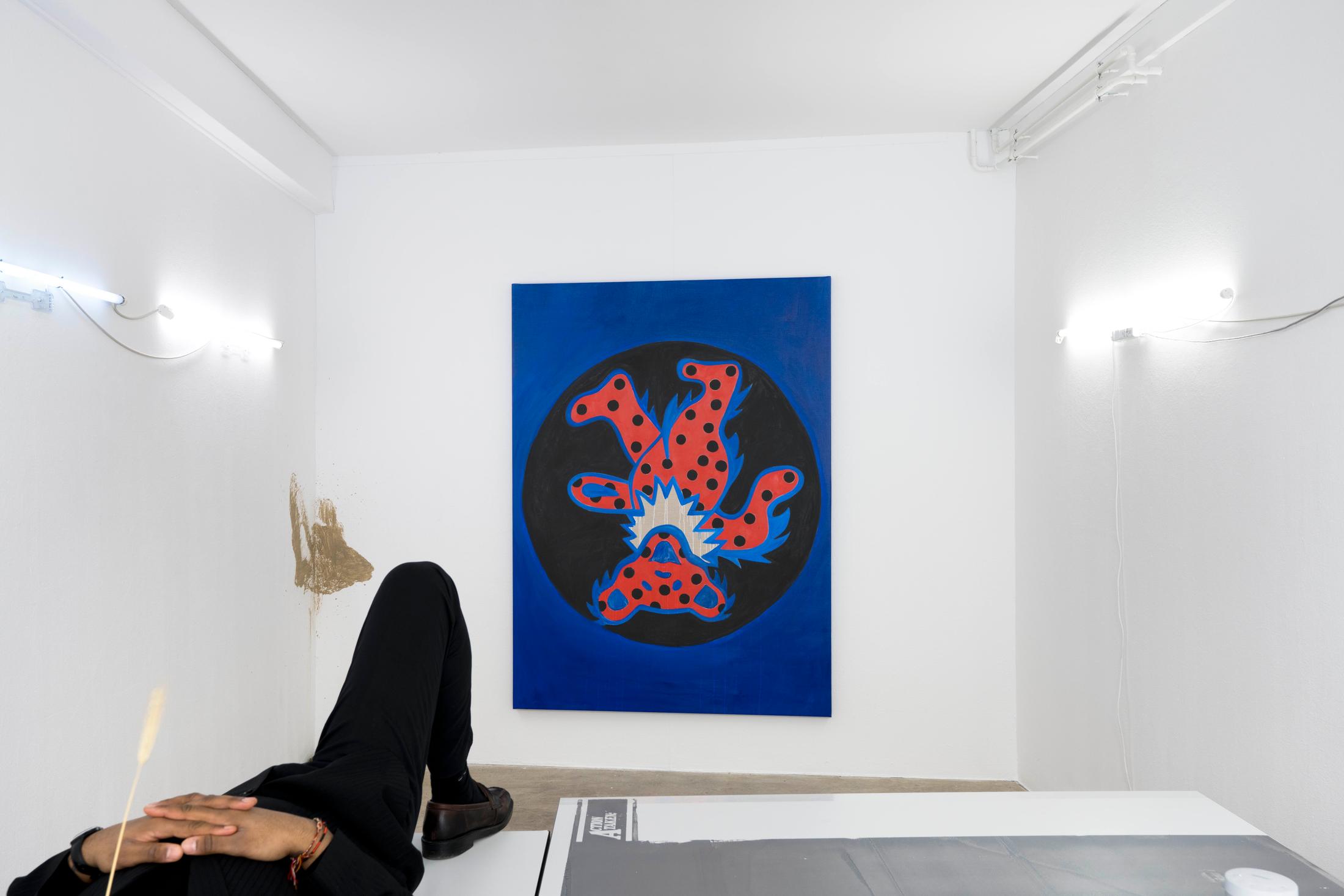 Exhibition View Groupshow «No Joke» at Milieu, Bern, 2020 / Photo: Claude Barrault / Courtesy: the artists and Milieu