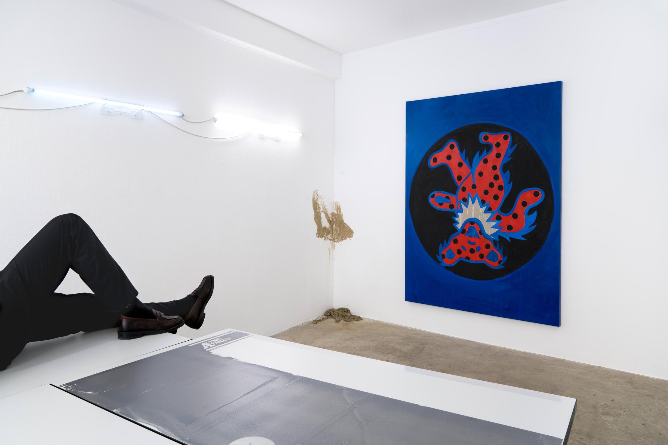 Exhibition View Groupshow «No Joke» at Milieu, Bern, 2020 / Photo: Claude Barrault / Courtesy: the artists and Milieu