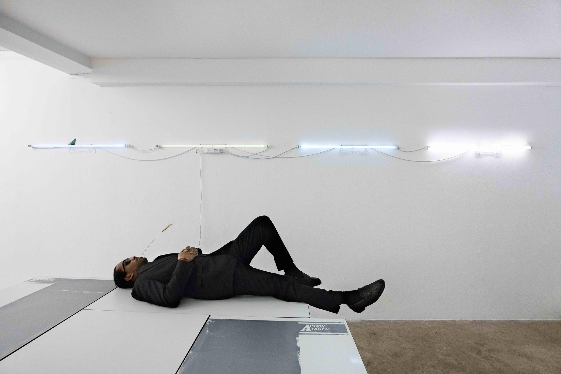 Exhibition View Groupshow «No Joke» at Milieu, Bern, 2020 / Photo: Claude Barrault / Courtesy: the artists and Milieu