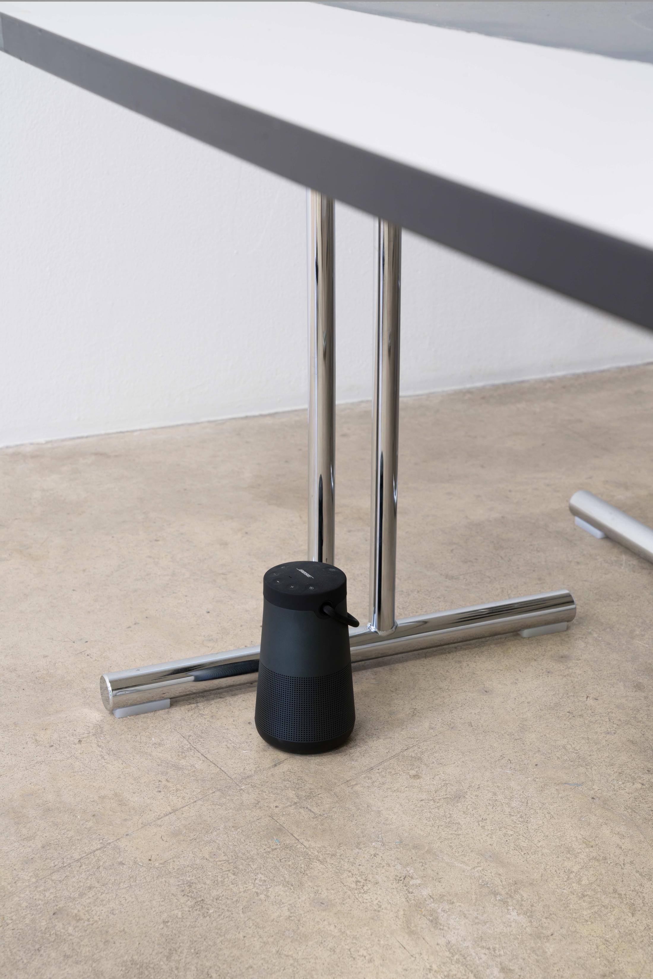 Exhibition View Groupshow «No Joke; view on Gabriele Garavaglia, Windscape Technomind, 2020» at Milieu, Bern, 2020 / Photo: Claude Barrault / Courtesy: the artists and Milieu