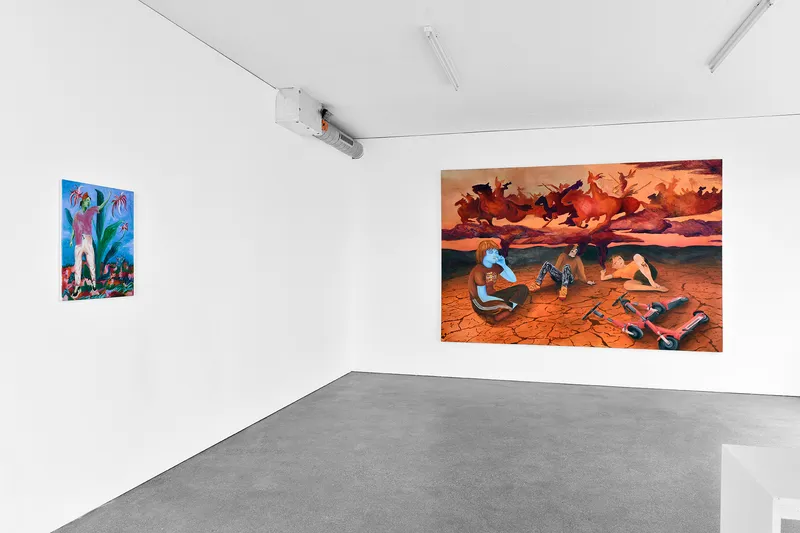 Exhibition View Noemi Pfister Solo Show «Happily Aging & Dying» at Espace 3353, Carouge, 2022-2023 / Photo: Zoé Aubry / Courtesy: the artist and Espace 3353