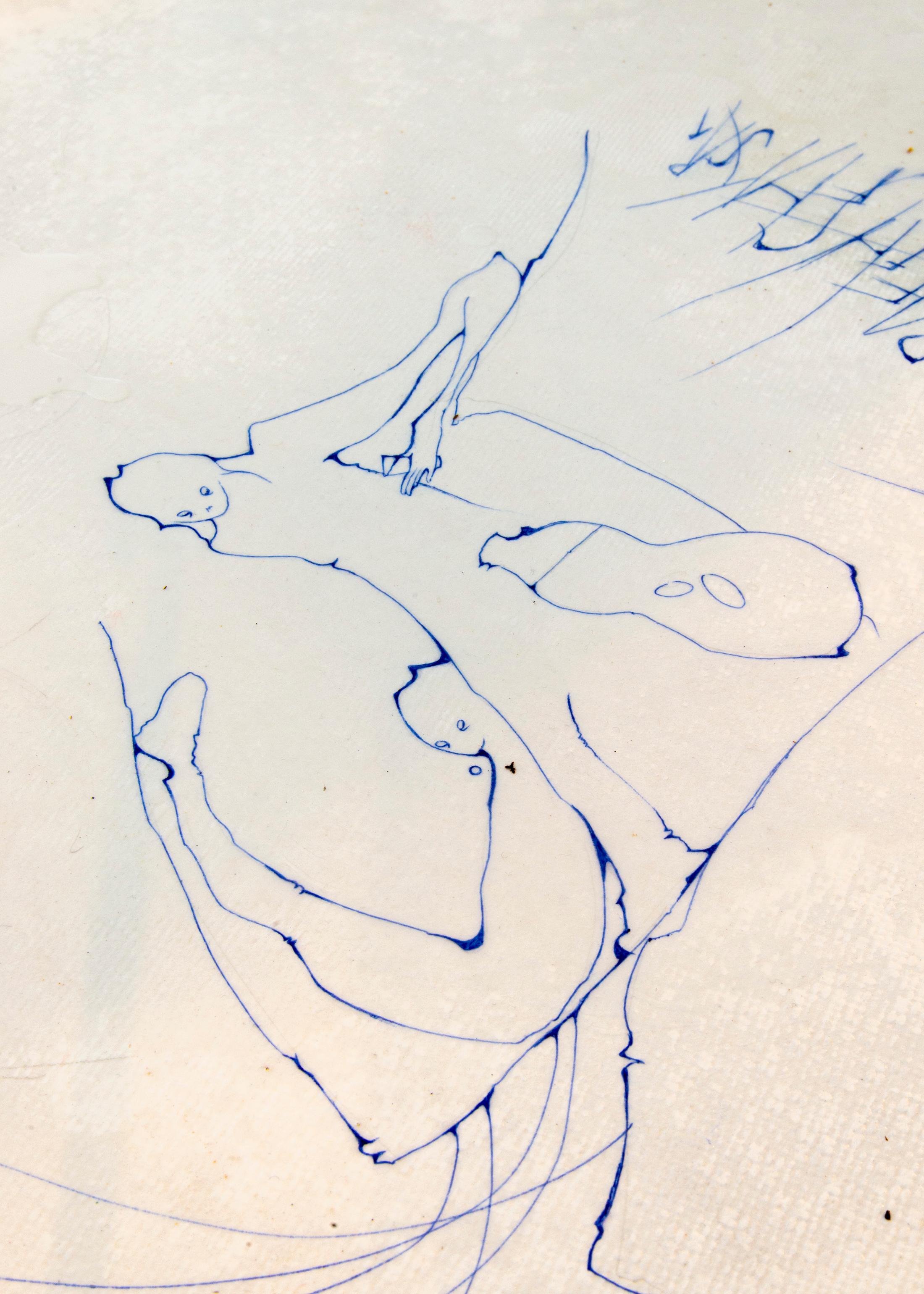 Exhibition View Noémie Degen and Simon Jaton Soloshow «Nodding Out To Rising Mist; in collaboration with Johanna Odersky and Emanuele Marcuccio» at Tunnel Tunnel, Lausanne, 2019 / Courtesy: the artists