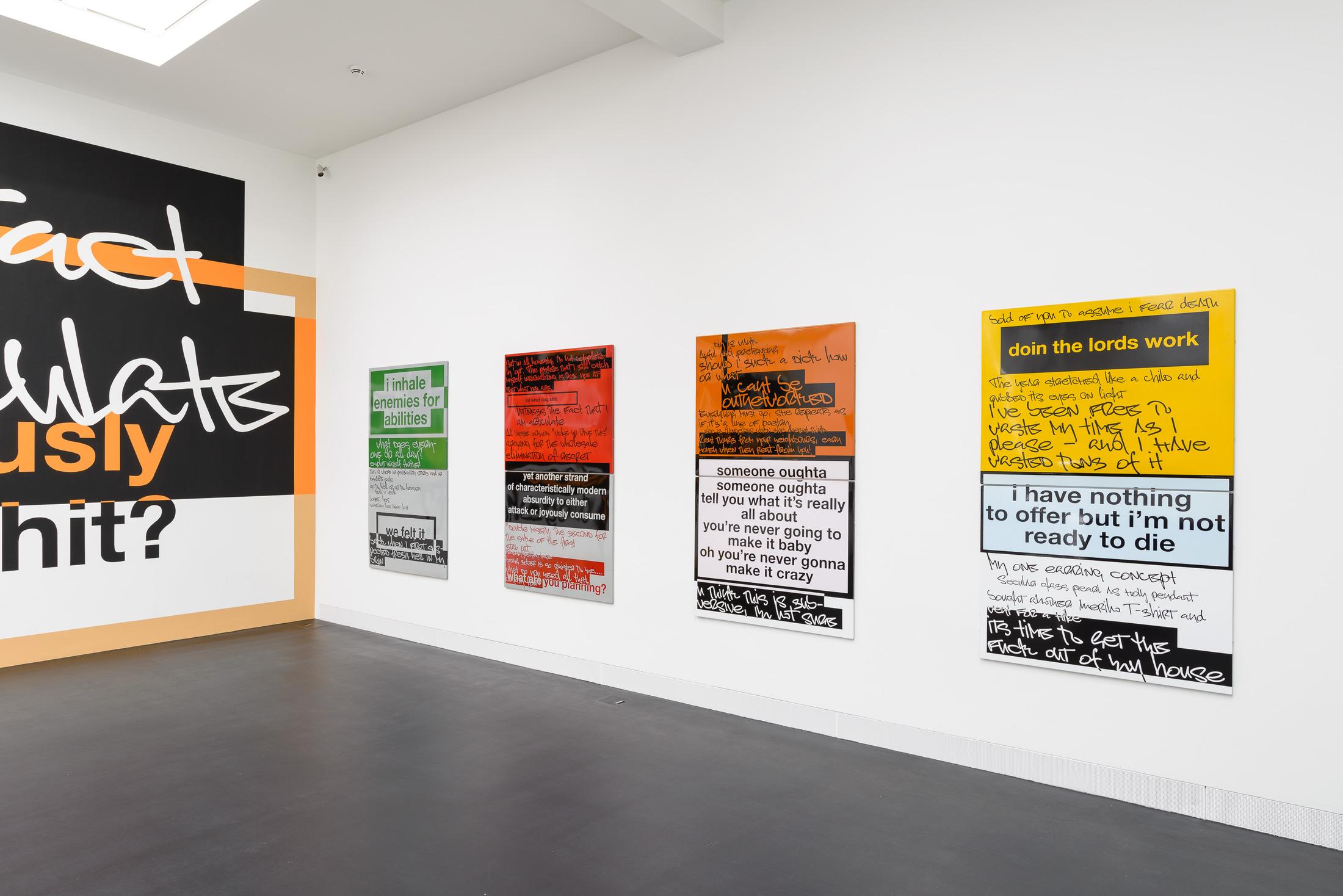 Exhibition View Nora Turato Soloshow «warp and woof» at Galerie Gregor Staiger, Zurich, 2019 / Photo: Galerie Gregor Staiger / Courtesy: Courtesy: the artist, Galerie Gregor Staiger, Zurich & LambdaLambdaLambda, Prishtina