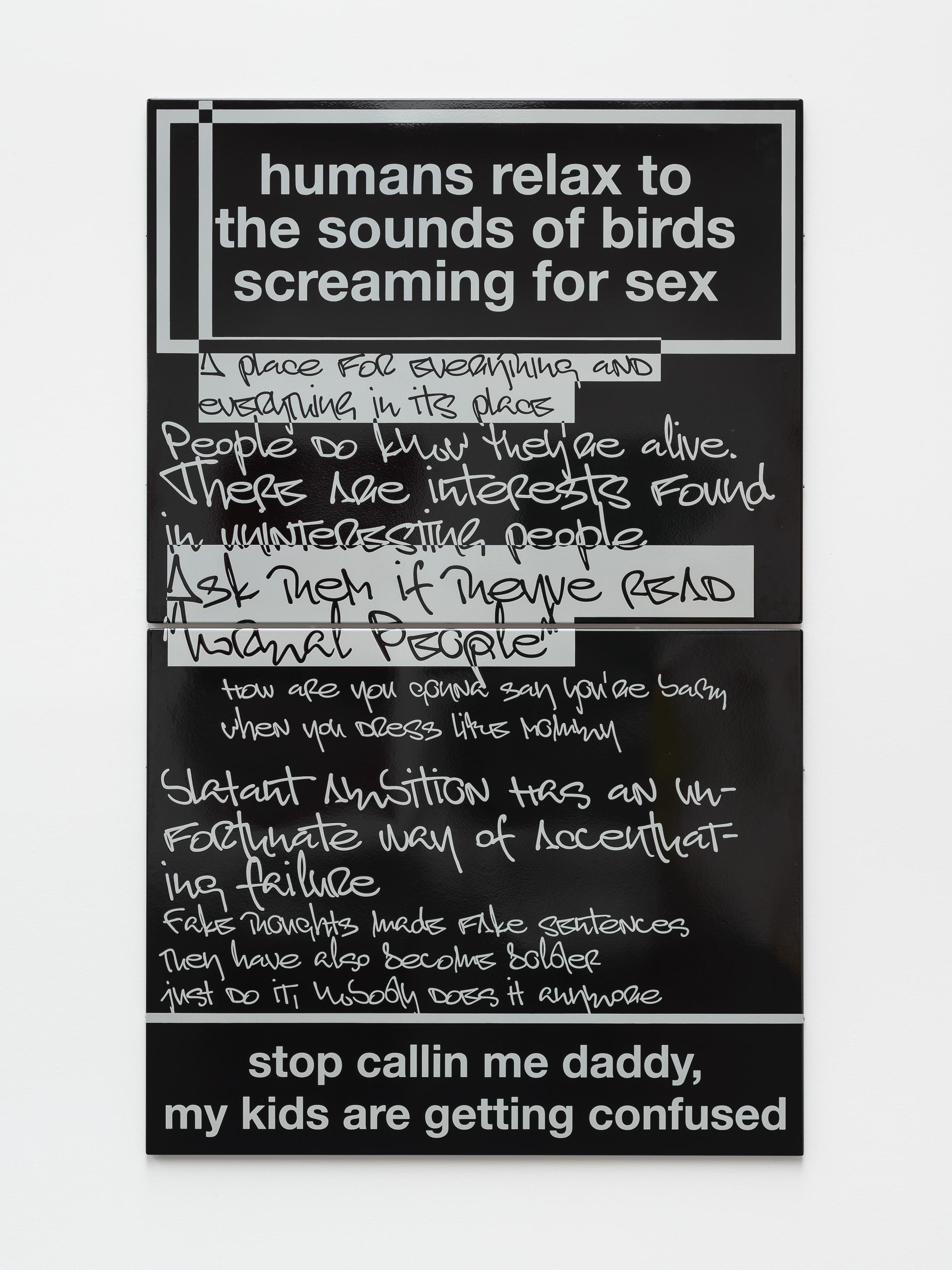 Exhibition View Nora Turato Soloshow «warp and woof; view on how are you gonna say you’re baby when you dress like mommy, 2019» at Galerie Gregor Staiger, Zurich, 2019 / Photo: Galerie Gregor Staiger / Courtesy: Courtesy: the artist, Galerie Gregor Staiger, Zurich & LambdaLambdaLambda, Prishtina