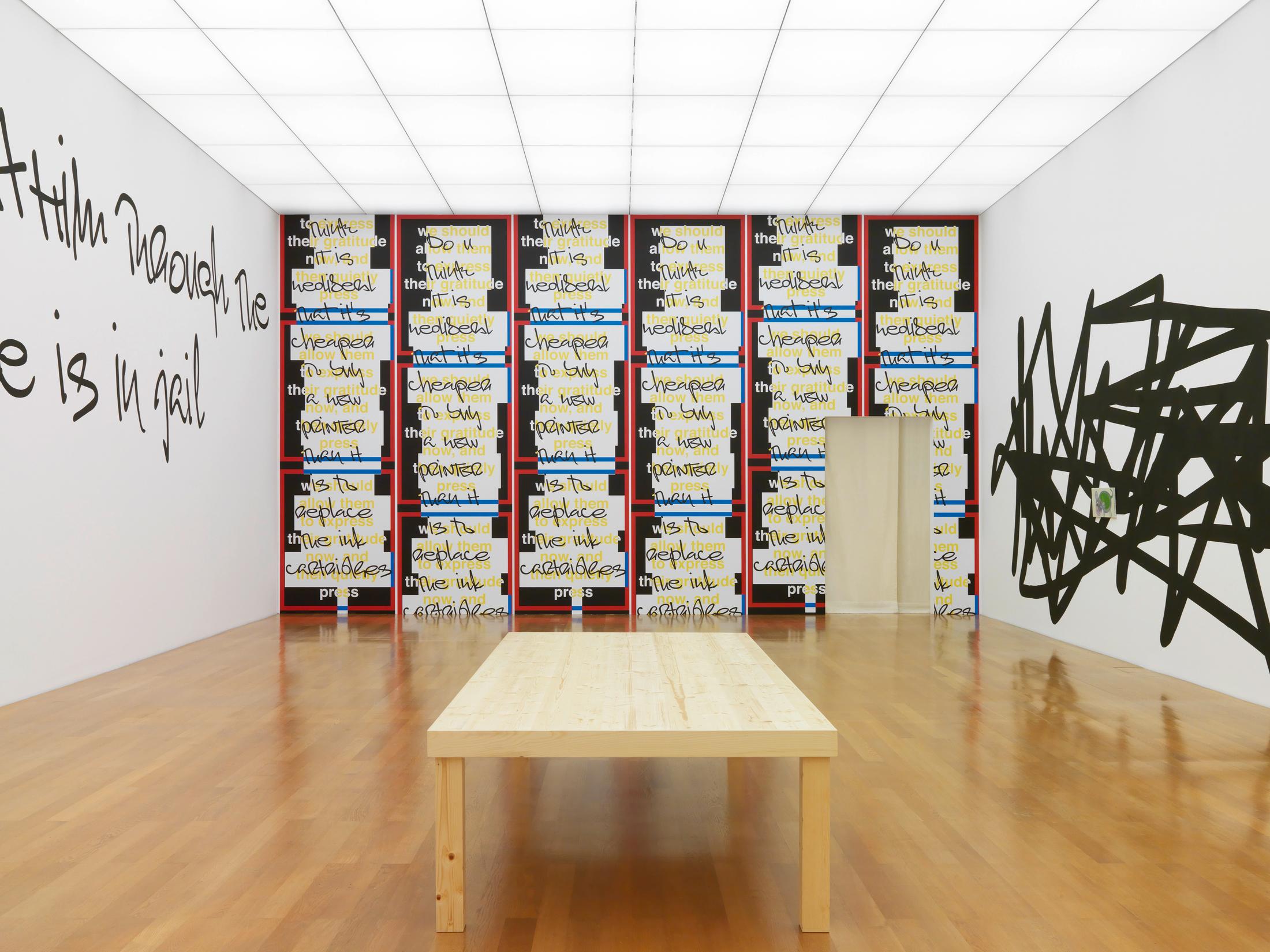 Exhibition View Nora Turato Soloshow «explained away» at Kunstmuseum Liechtenstein / Photo: Stefan Altenburger / Courtesy: the artist and Kunstmuseum Liechtenstein