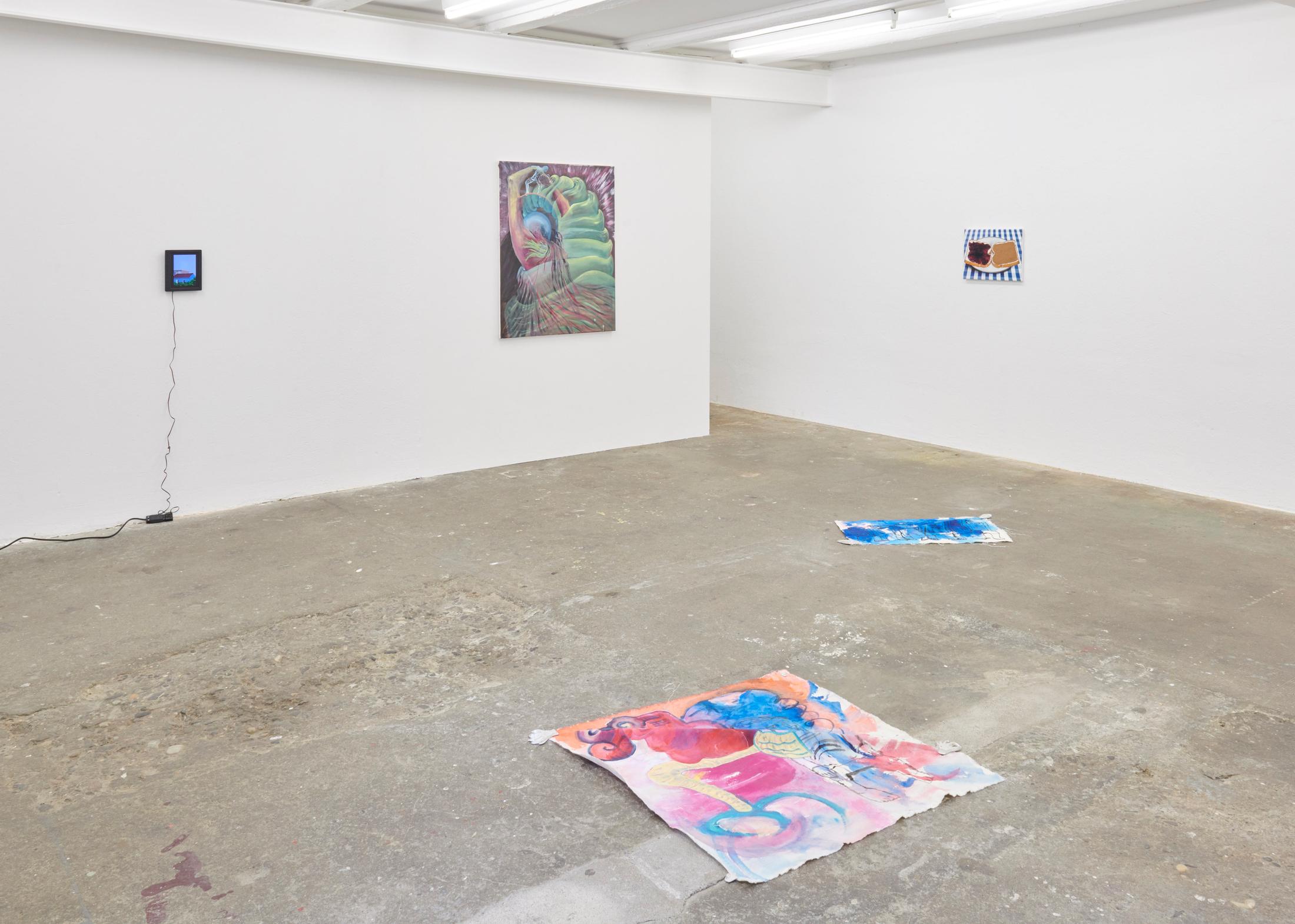 Exhibition View Groupshow «Observer of the Techniques» at WallRiss, Fribourg, 2019 / Courtesy: the artists and WallRiss