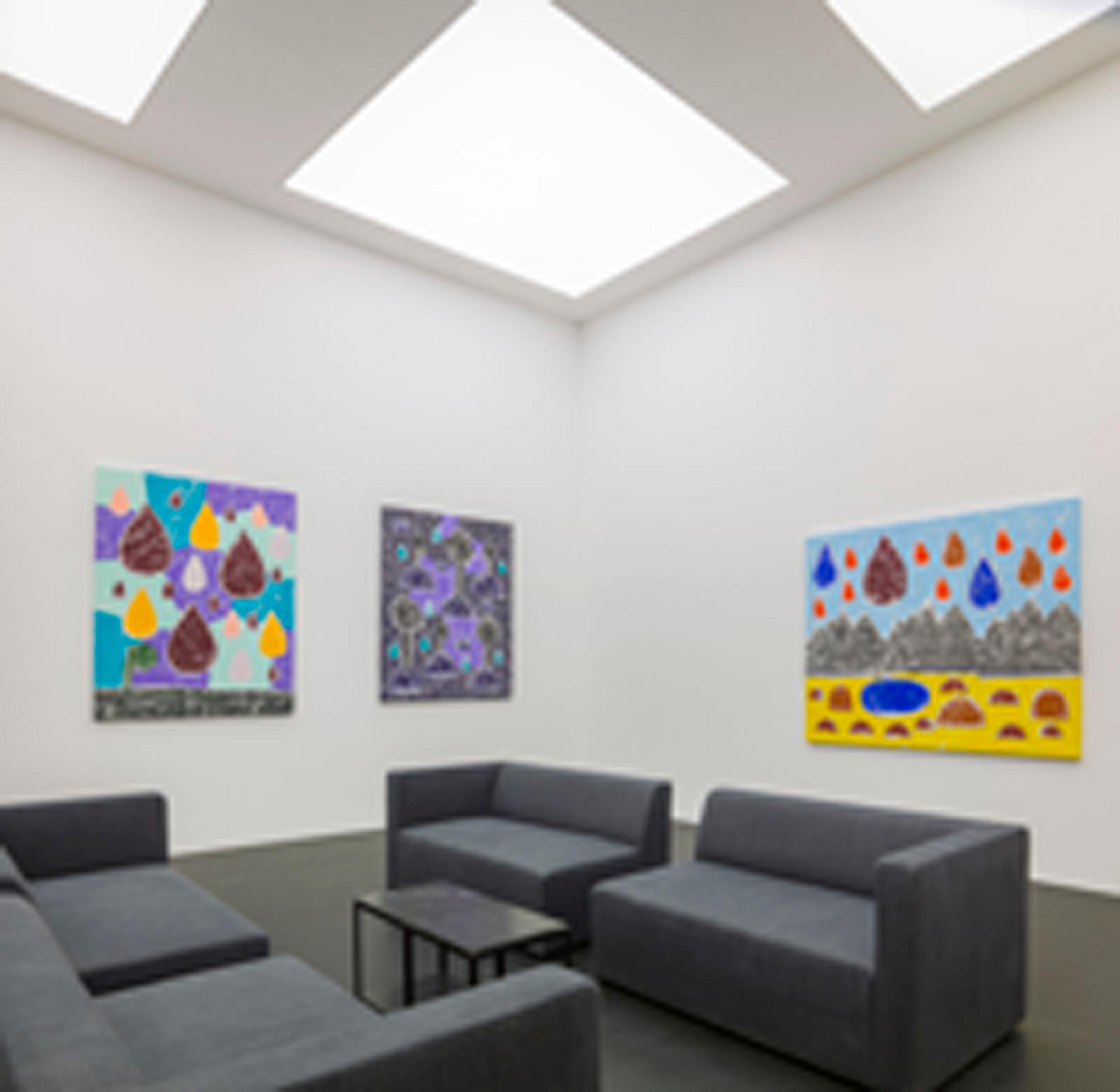 Exhibition View Olaf Breuning Solo Show «BIG DROPS» at von Bartha, S-chanf, 2021 / Photo: Simon Schwyzer / Courtesy: the artist and von Bartha