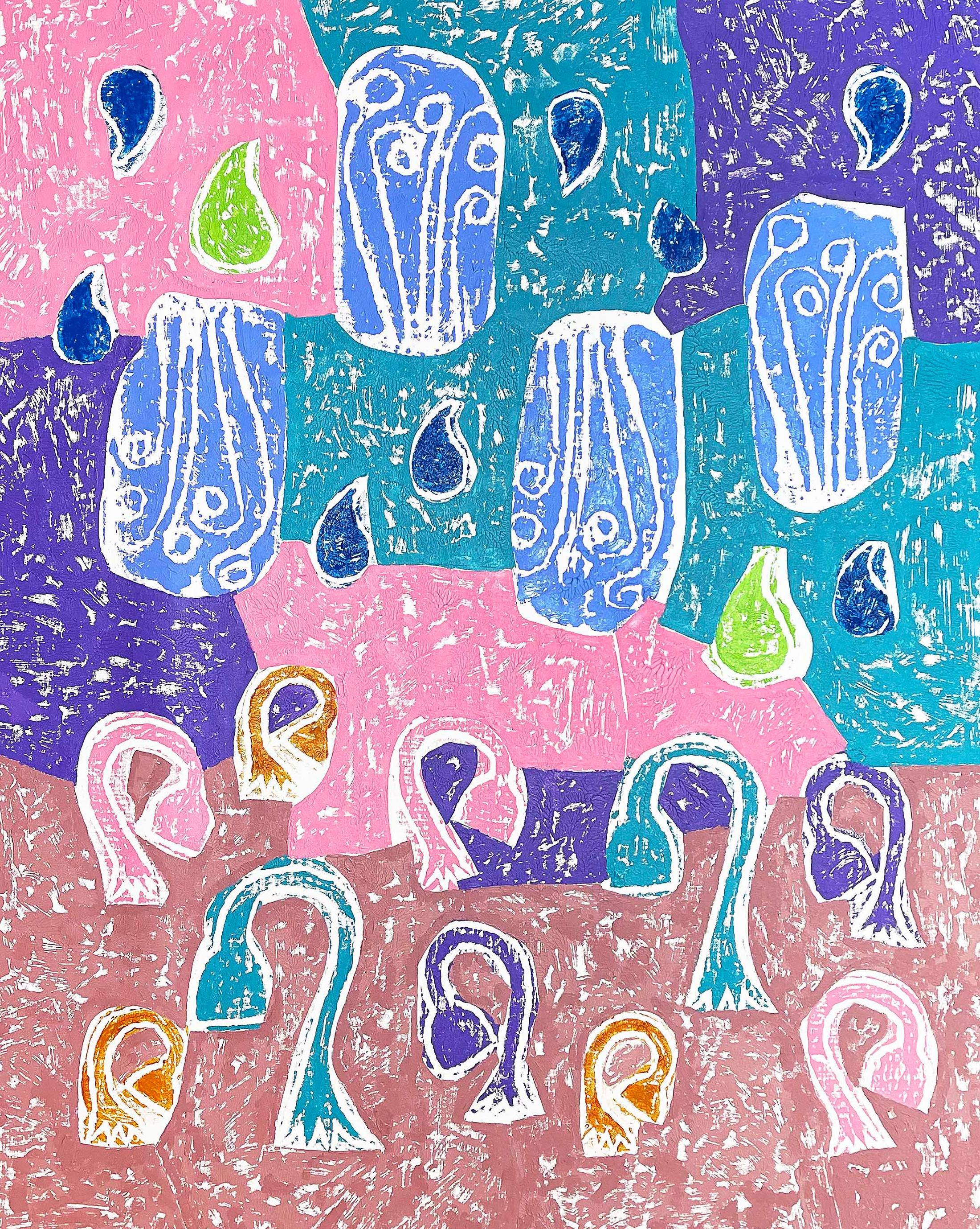 Exhibition View Olaf Breuning Solo Show «BIG DROPS; view on Olaf Breuning, Another Turbulance, 2020» at von Bartha, S-chanf, 2021 / Courtesy: the artist and von Bartha