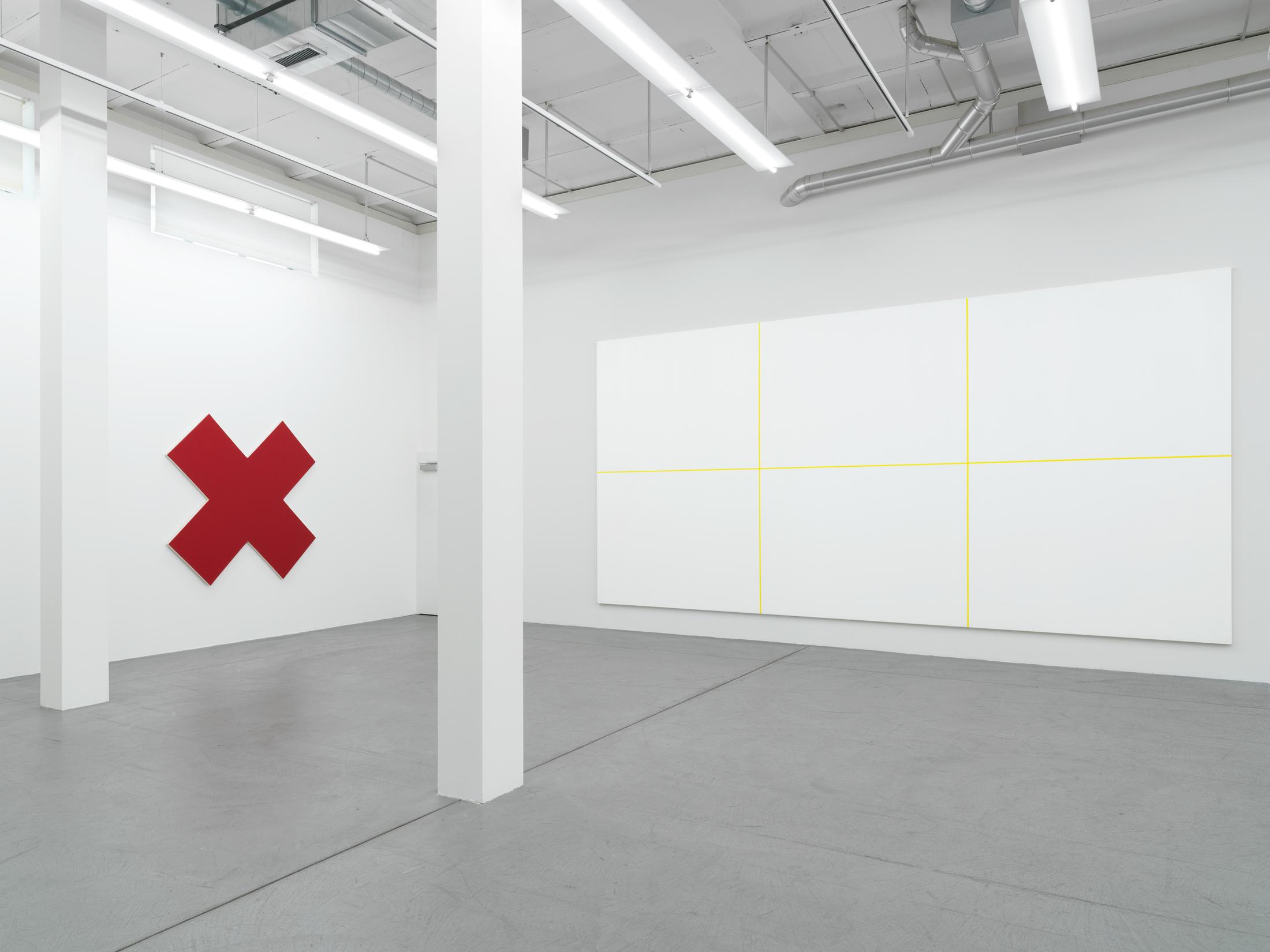 Exhibition View Olivier Mosset Soloshow «TUTU» at Haus Konstruktiv / Photo: Stefan Altenburger / Courtesy: the artist and Haus Konstruktiv, Zurich