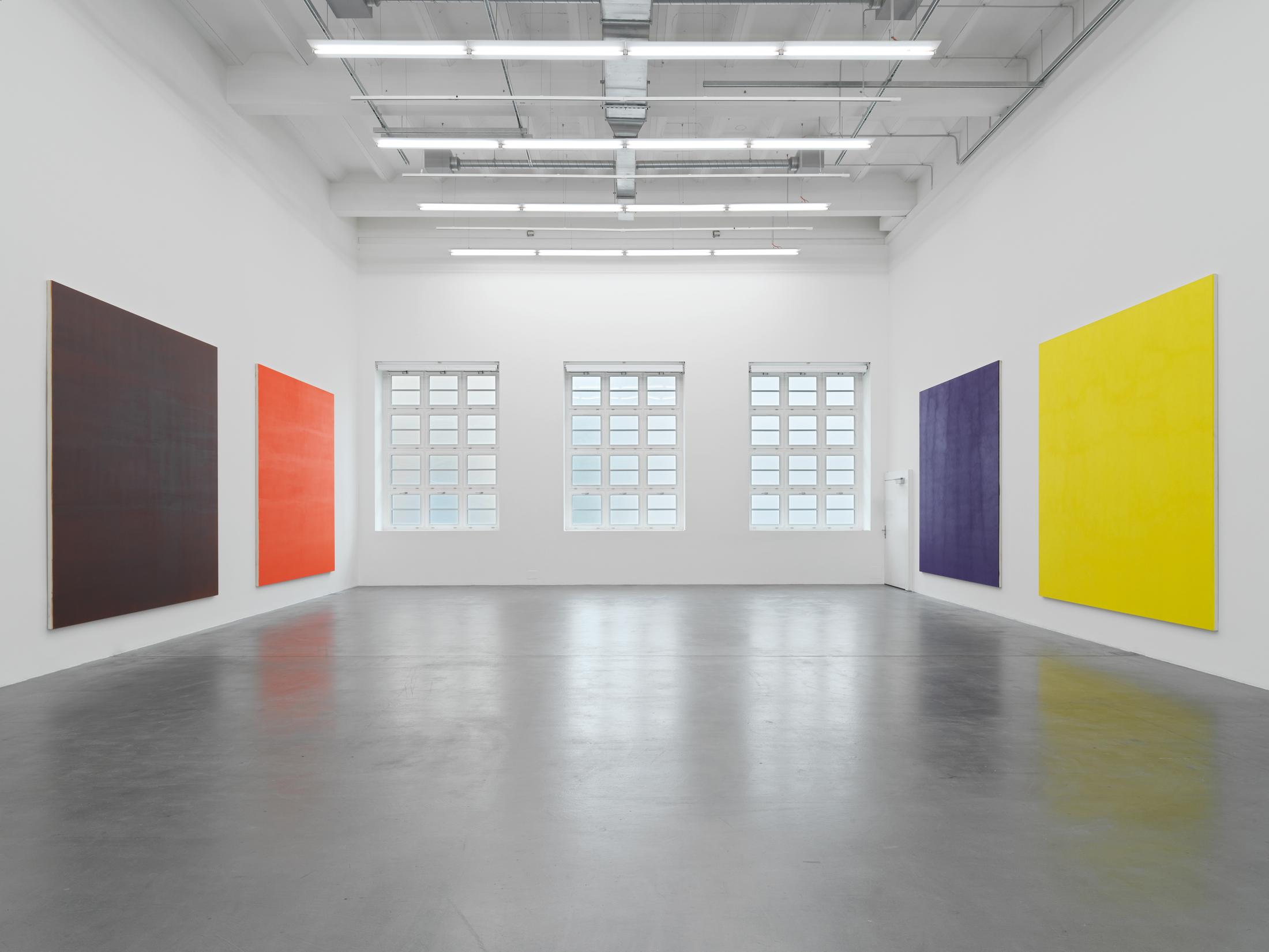 Exhibition View Olivier Mosset Soloshow «TUTU» at Haus Konstruktiv / Photo: Stefan Altenburger / Courtesy: the artist and Haus Konstruktiv, Zurich