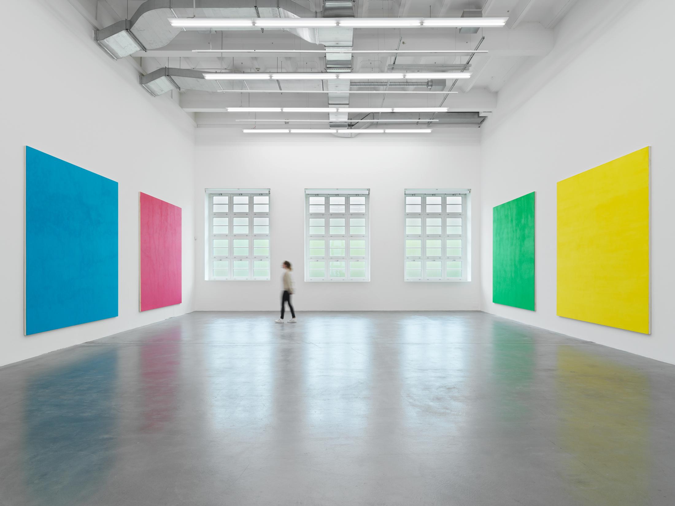 Exhibition View Olivier Mosset Soloshow «TUTU» at Haus Konstruktiv / Photo: Stefan Altenburger / Courtesy: the artist and Haus Konstruktiv, Zurich