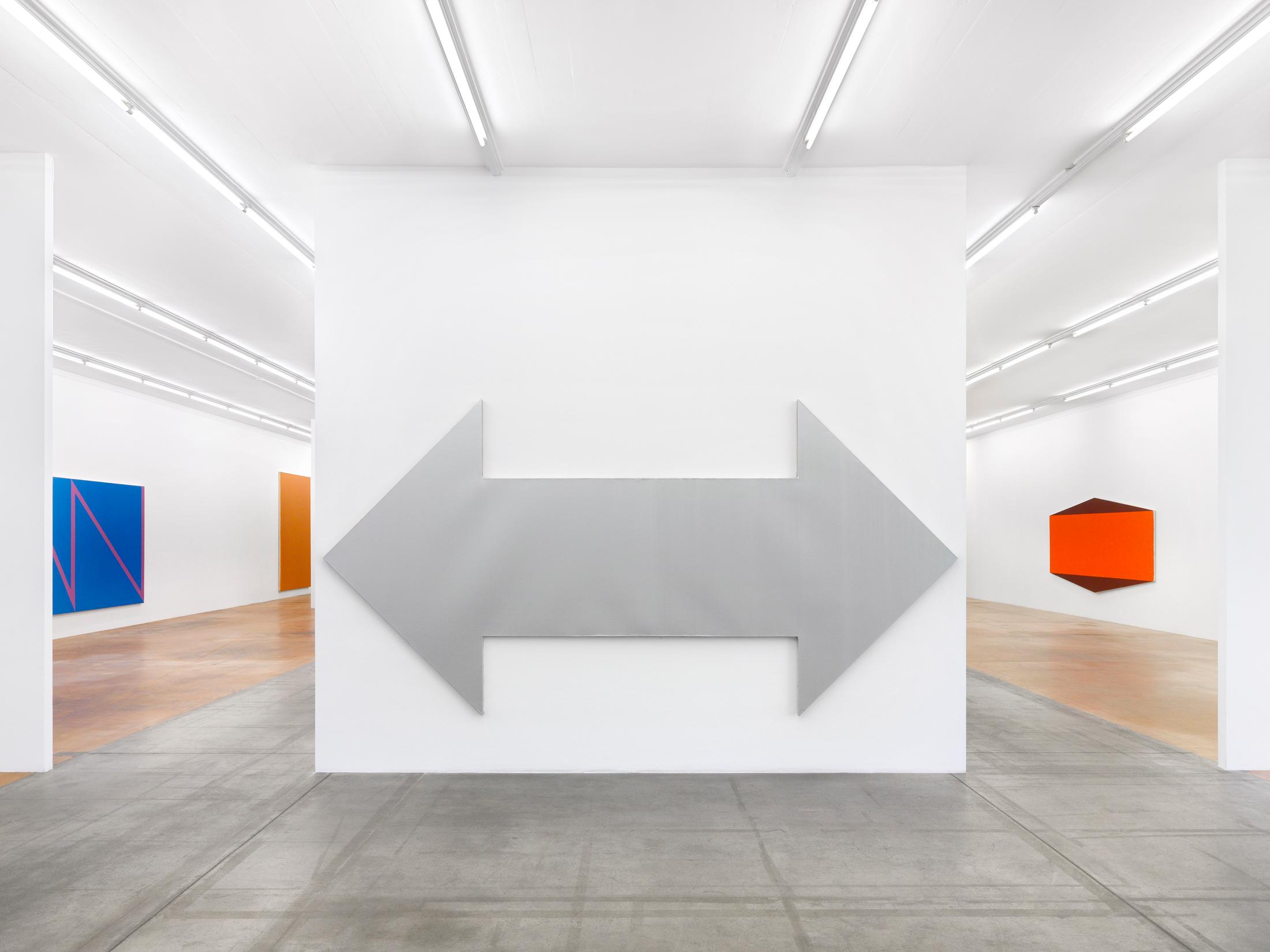 Exhibition View Olivier Mosset Soloshow at MAMCO, Geneva, 2020 / Photo: Annik Wetter / Courtesy: the artist and MAMCO