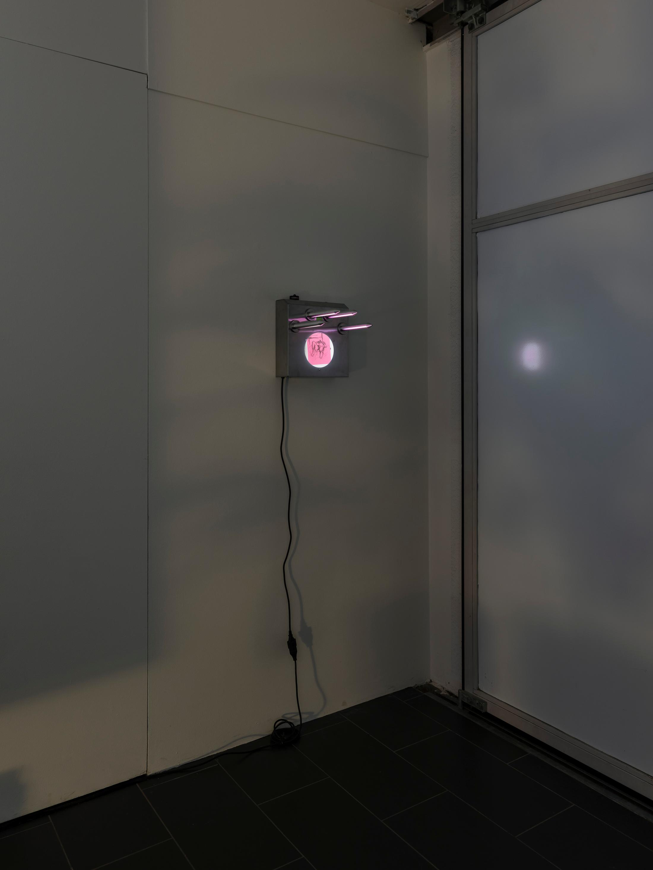 Exhibition View Groupshow «On Fire – Vulnerable Footage ; view on Johannes Willi, Free Willi (2019)» at SALTS, Birsefelden, Basel, 2019 / Photo: Gunnar Meier / Courtesy: the artist, Basler Dokumentartage and SALTS