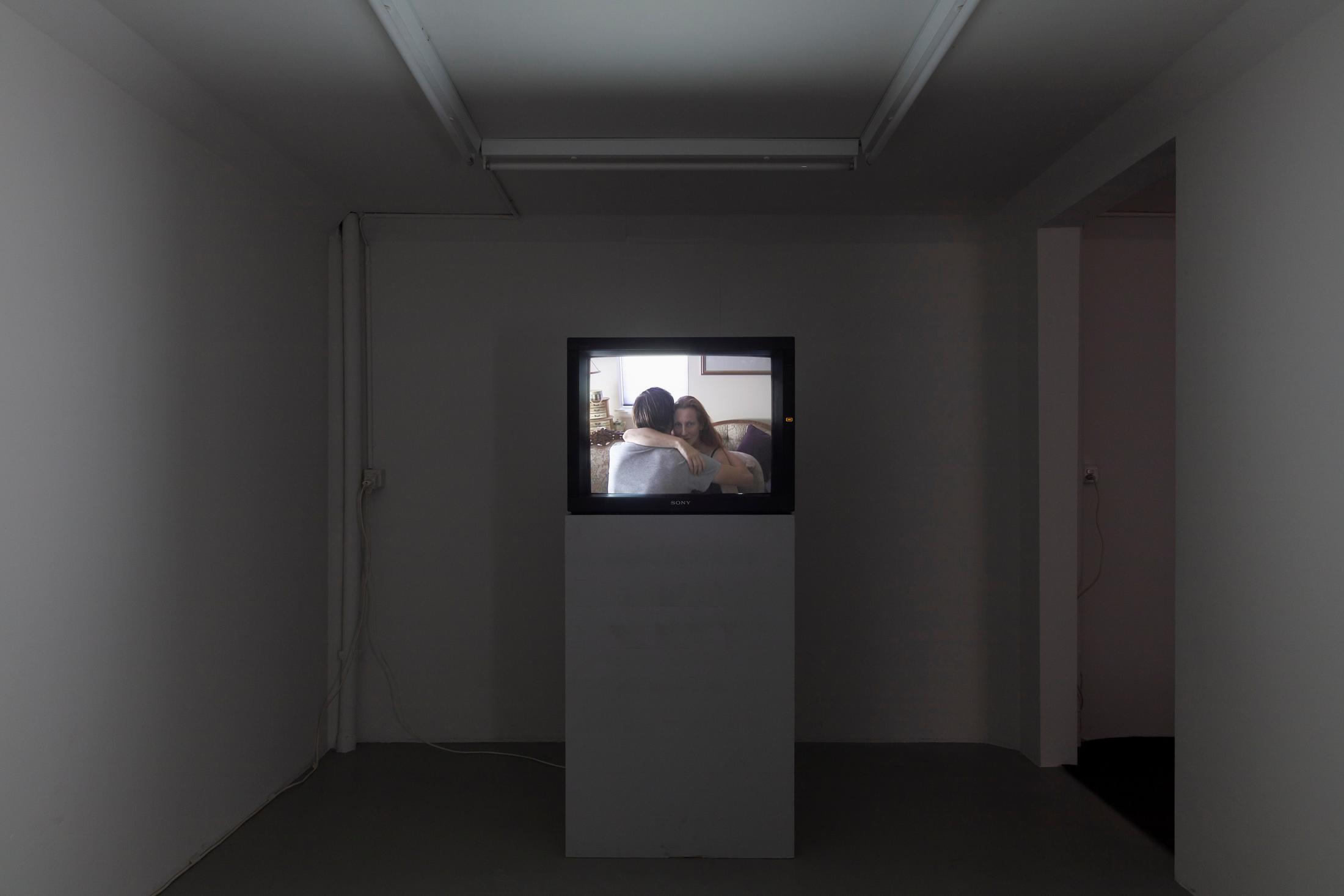 Exhibition View Groupshow «On Fire – Vulnerable Footage ; view on Leigh Ledare, Shoulder, The Gift, The Model (all 2007)» at SALTS, Birsefelden, Basel, 2019 / Photo: Gunnar Meier / Courtesy: the artist, Basler Dokumentartage and SALTS