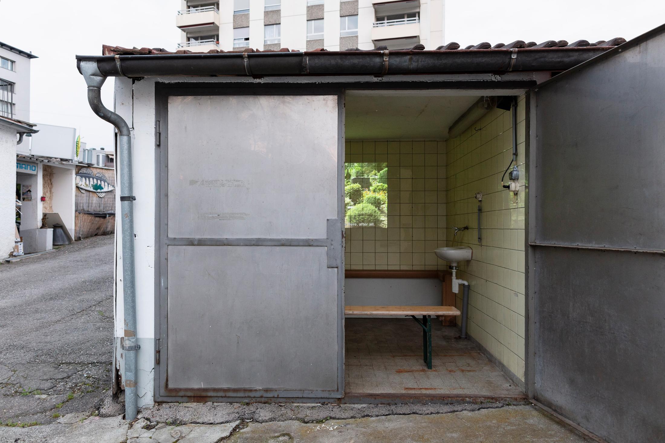 Exhibition View Groupshow «On Fire – Vulnerable Footage ; view on Markus&Markus, Gespenster (2019)» at SALTS, Birsefelden, Basel, 2019 / Photo: Gunnar Meier / Courtesy: the artist, Basler Dokumentartage and SALTS